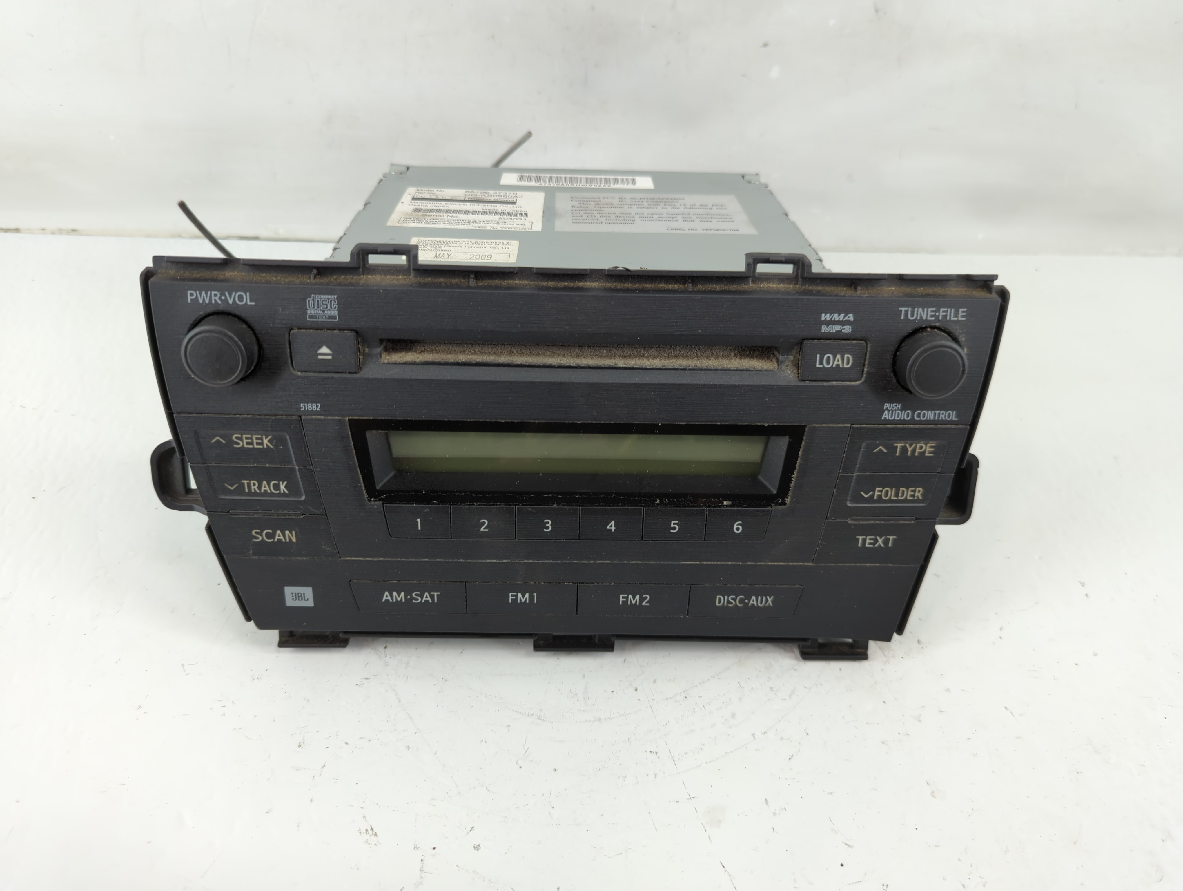 2010-2011 Toyota Prius Am Fm Cd Player Radio Receiver 1116759 - Oemusedautoparts1.com
