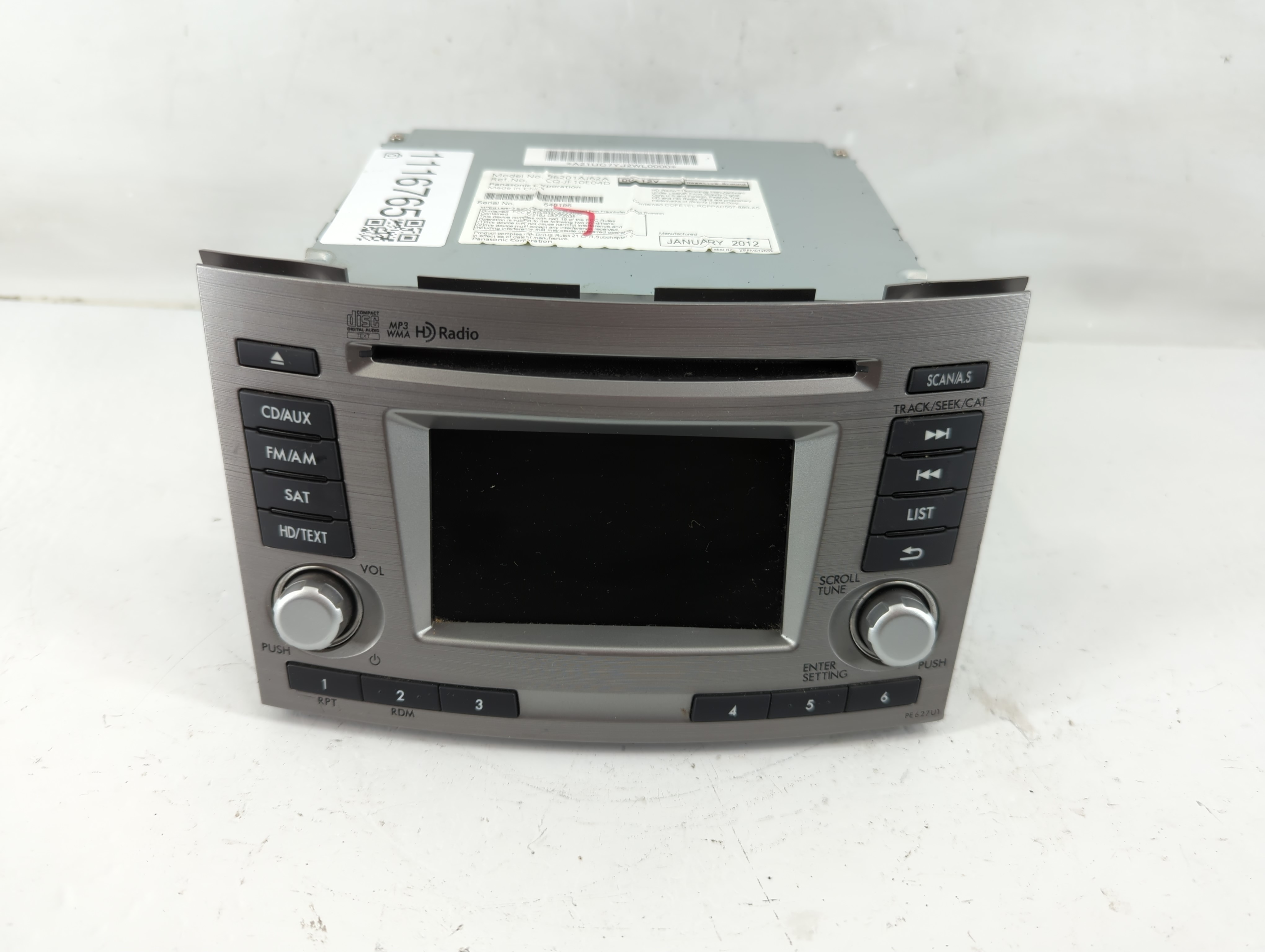 Picture of 2012-2012 Subaru Legacy Am Fm Cd Player Radio Receiver 1116765