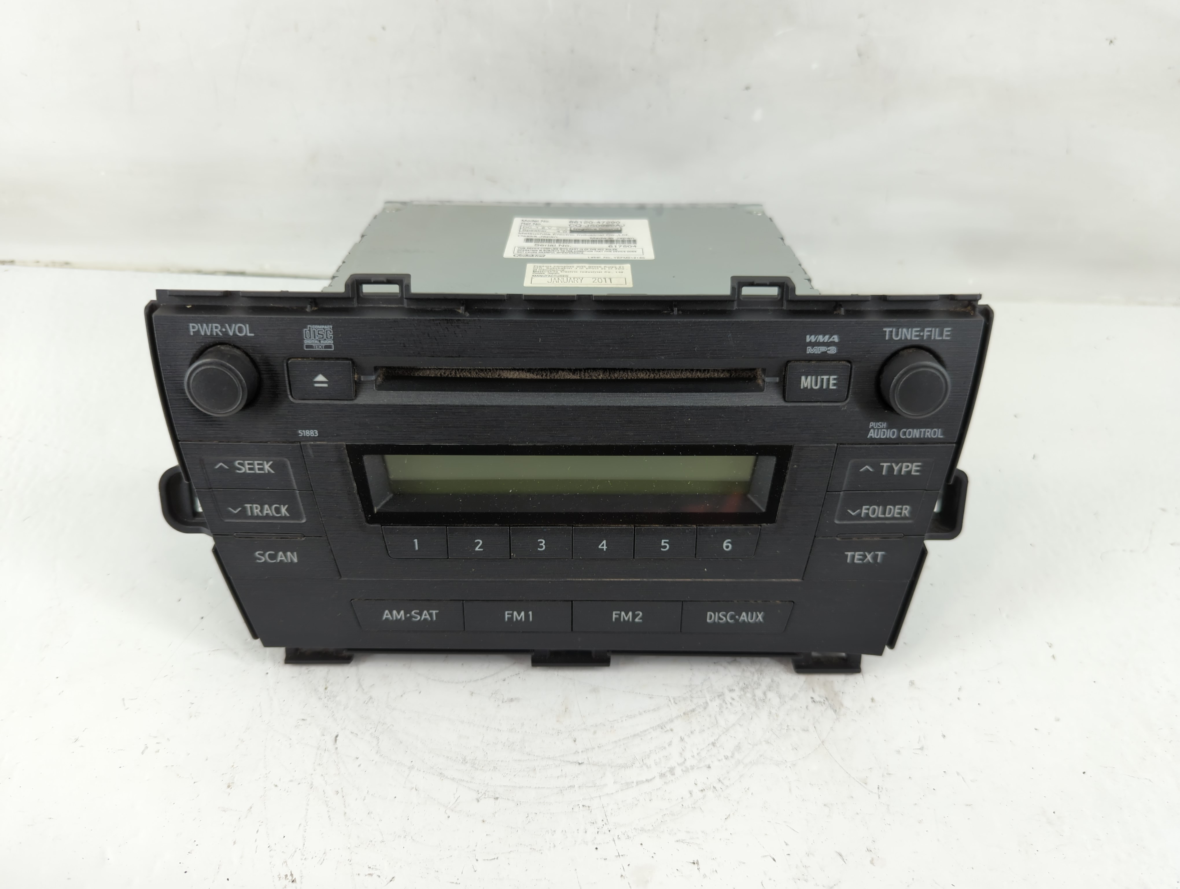 Picture of 2010-2011 Toyota Prius Am Fm Cd Player Radio Receiver 1116792
