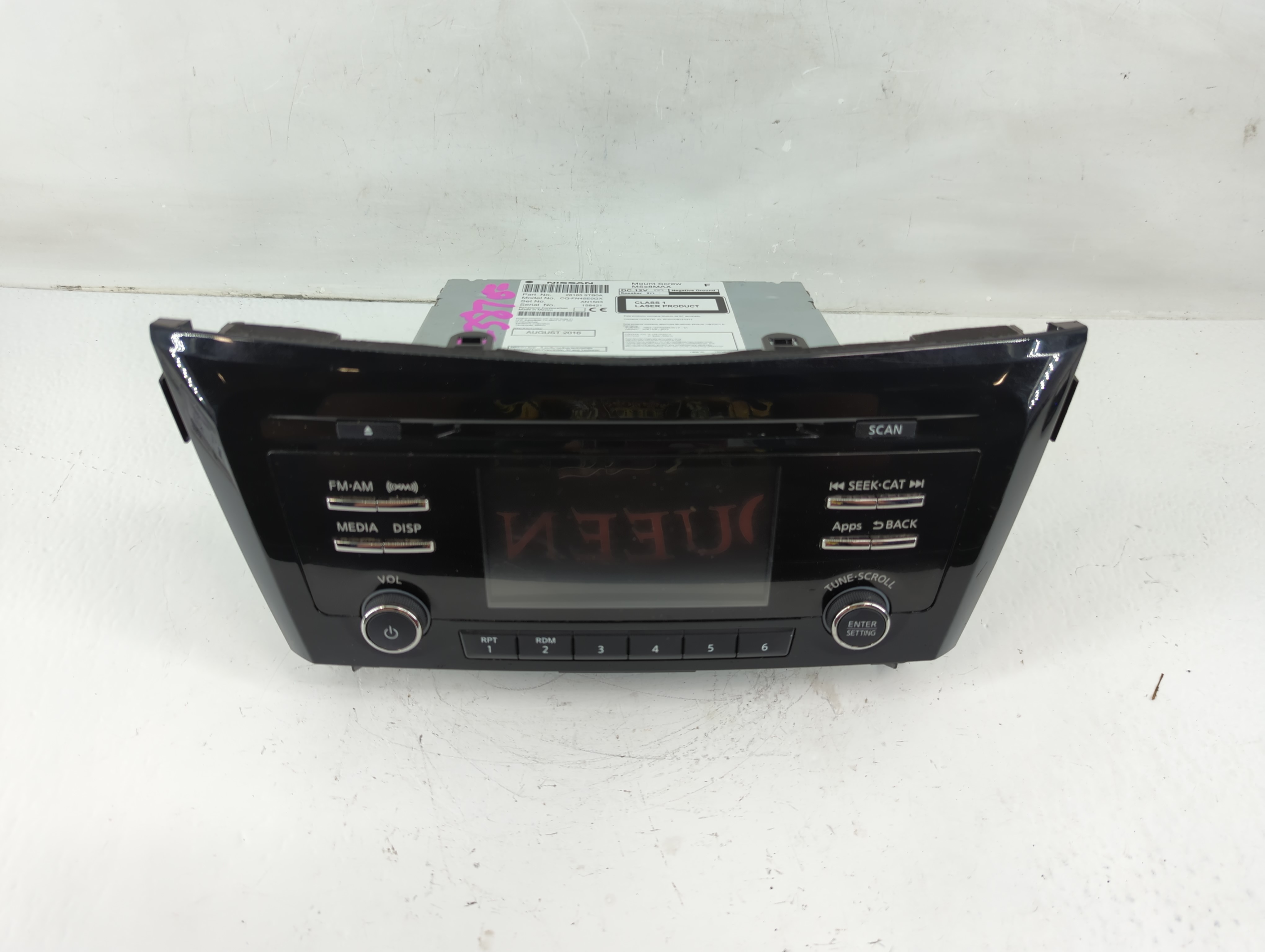 2015-2016 Nissan Rogue Am Fm Cd Player Radio Receiver 1116846 - Oemusedautoparts1.com