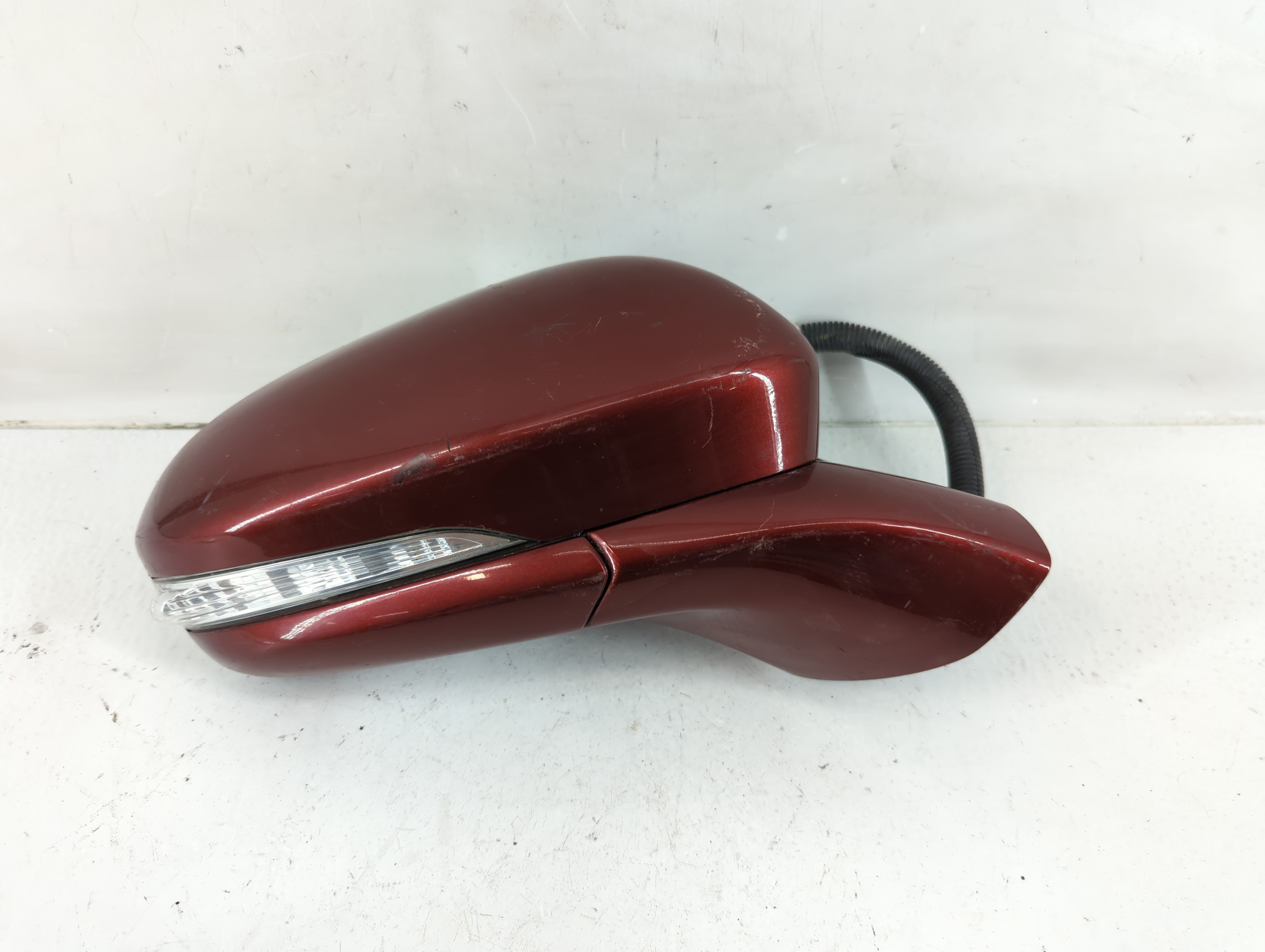 2013-2014 Ford Fusion Passenger Right Side View Power Door Mirror Red 1117722 - Oemusedautoparts1.com
