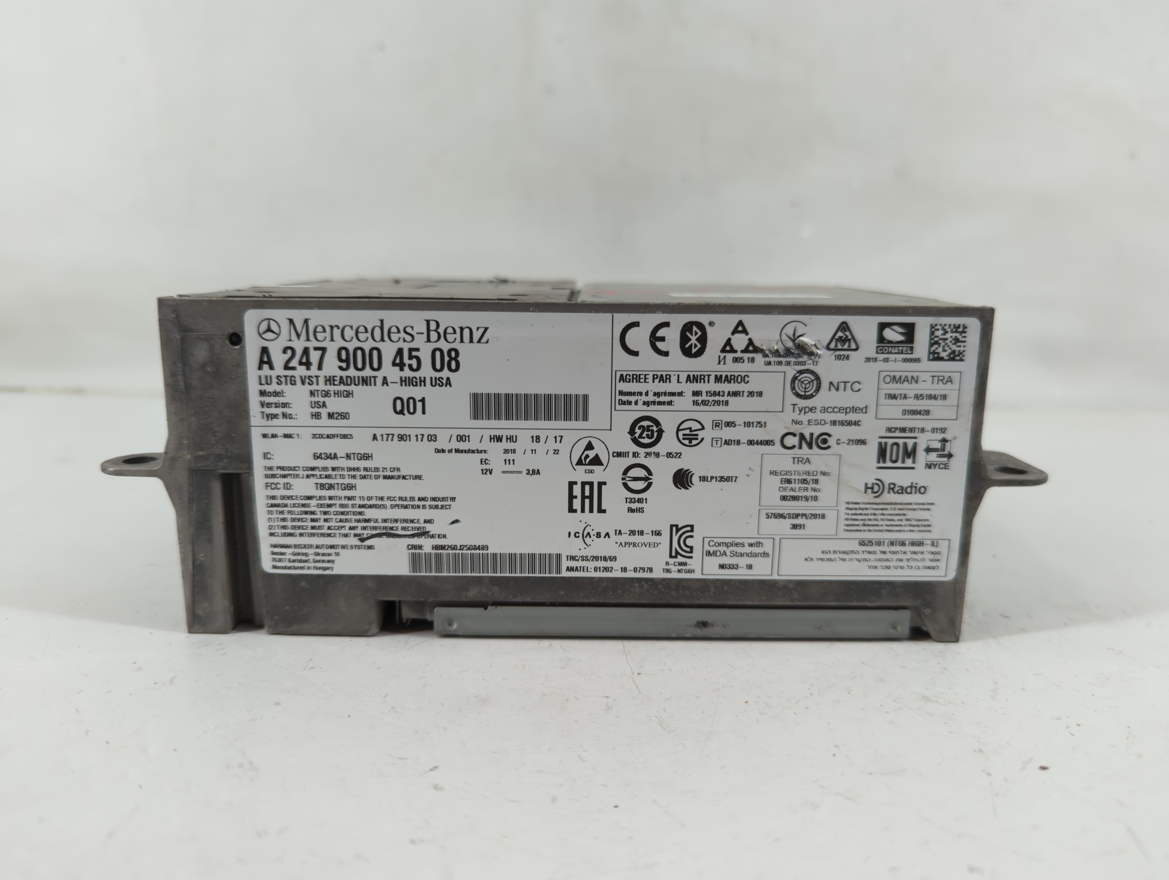 2019 Mercedes-benz Sprinter 3500 Am Fm Cd Player Radio Receiver 1117755 - Oemusedautoparts1.com