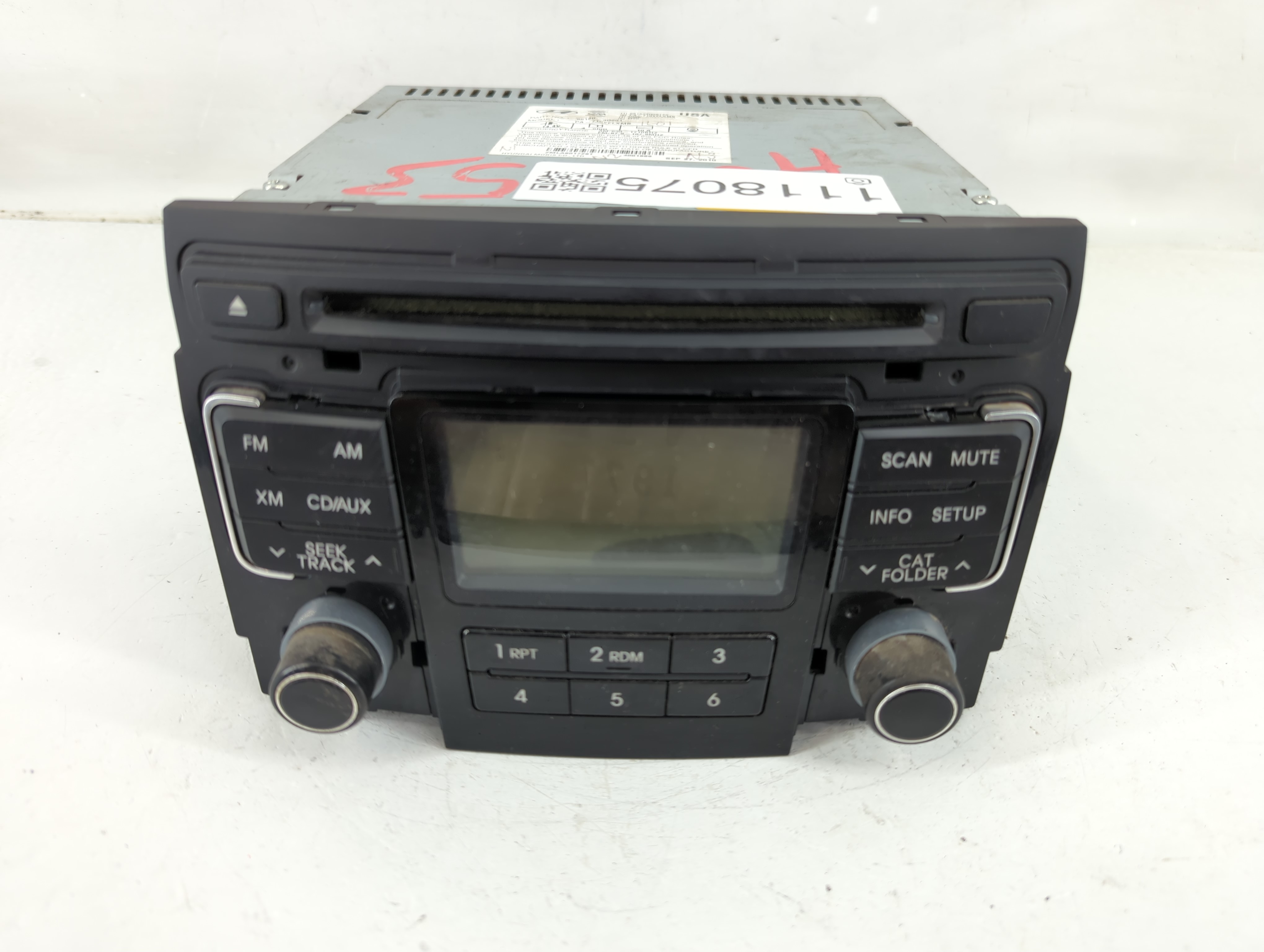2011-2011 Hyundai Sonata Am Fm Cd Player Radio Receiver 1118075 - Oemusedautoparts1.com