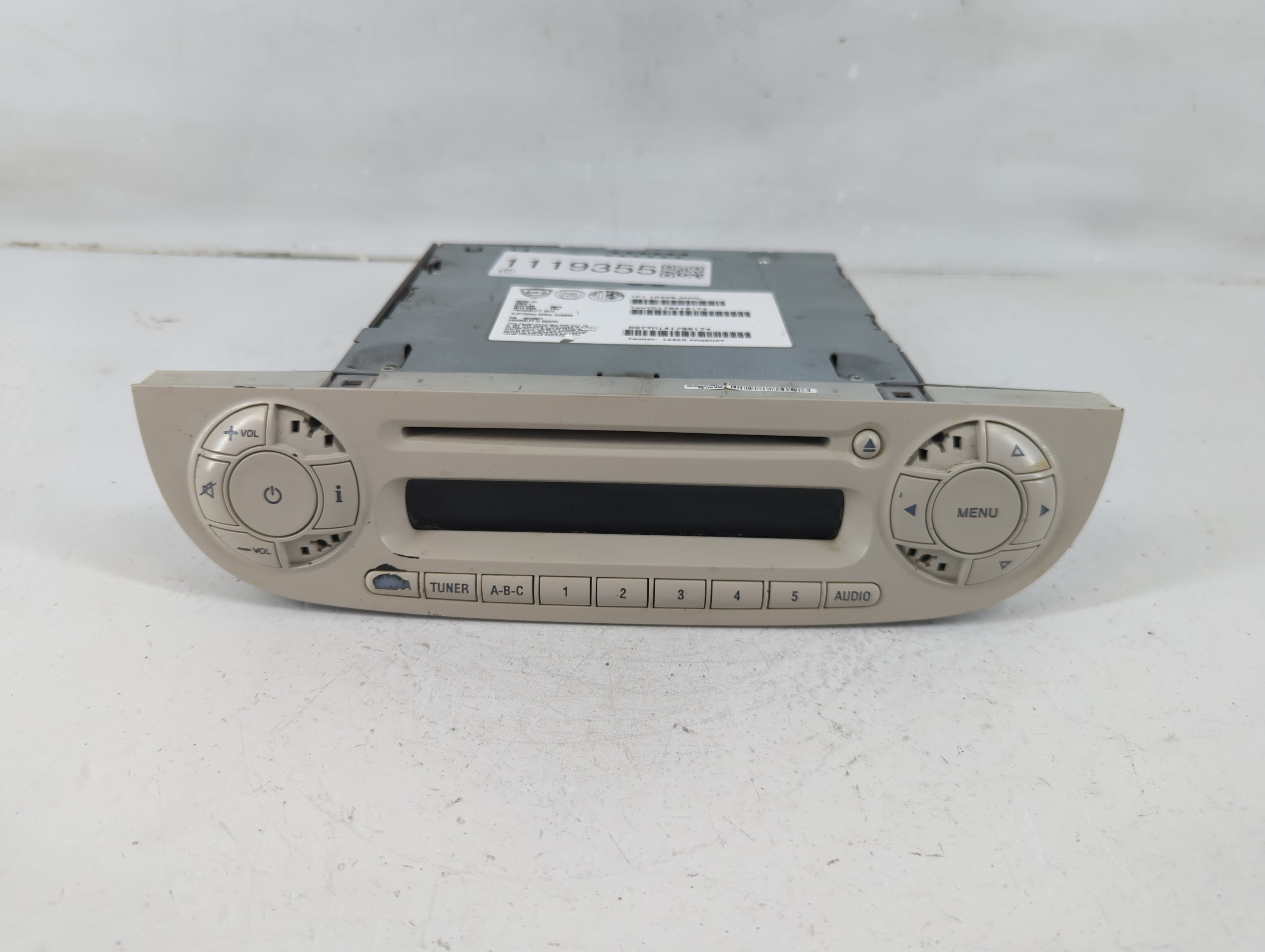 2012-2017 Fiat 500 Am Fm Cd Player Radio Receiver 1119355 - Oemusedautoparts1.com