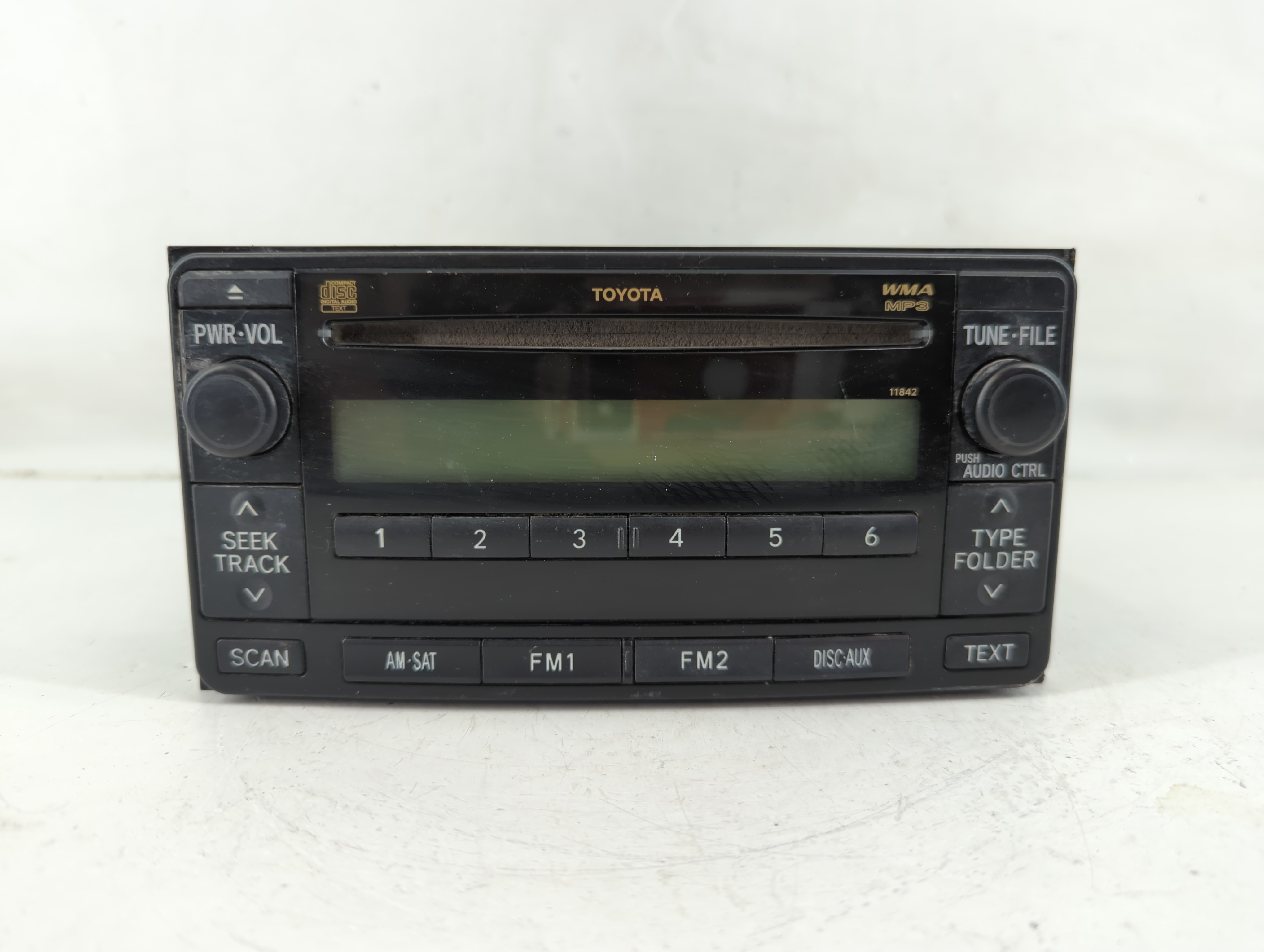 2009-2011 Toyota Yaris Am Fm Cd Player Radio Receiver 1119367 - Oemusedautoparts1.com