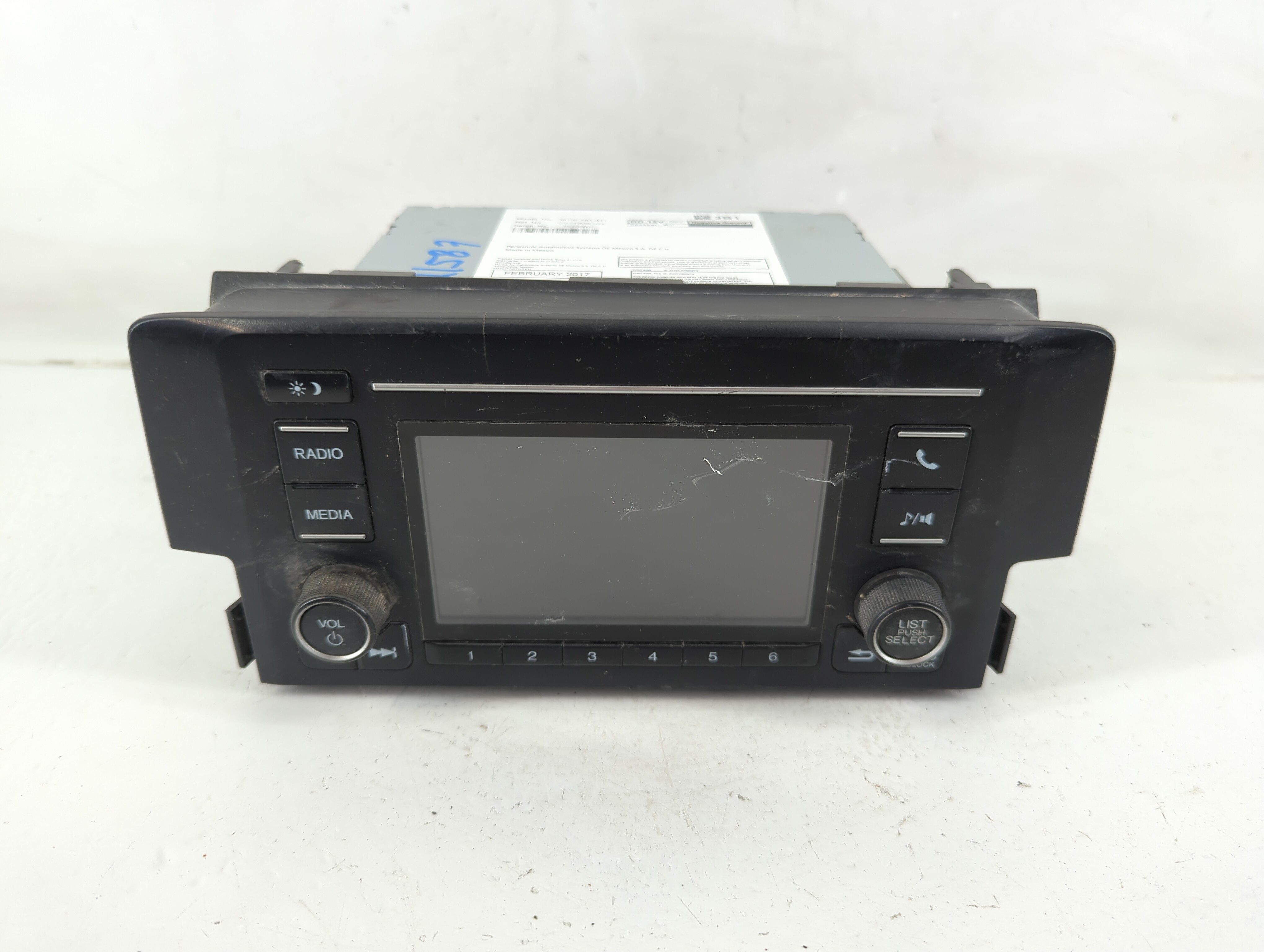 2016-2017 Honda Civic Am Fm Cd Player Radio Receiver 1119607 - Oemusedautoparts1.com