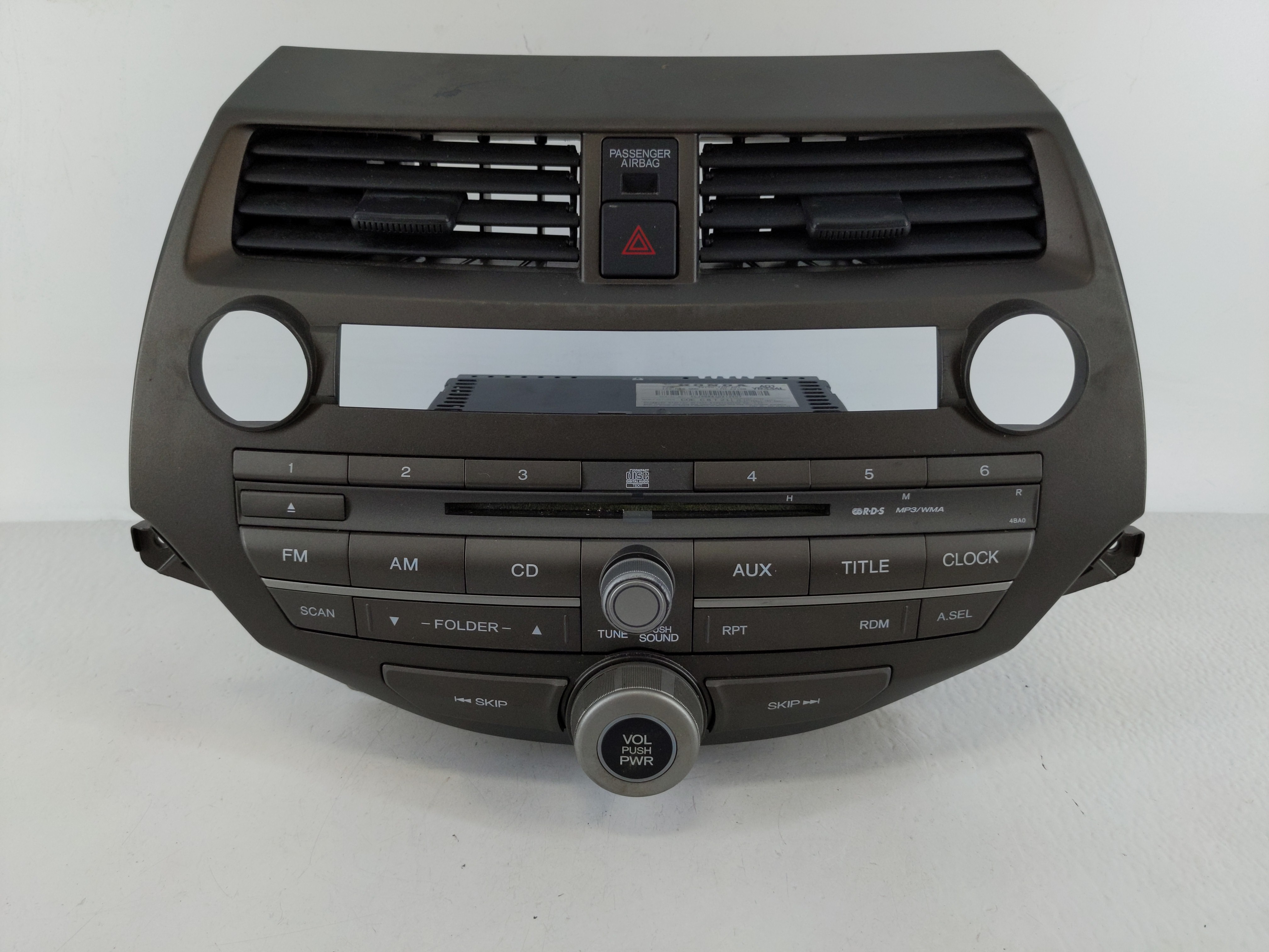 2008-2011 Honda Accord Am Fm Cd Player Radio Receiver 1123334 - Oemusedautoparts1.com