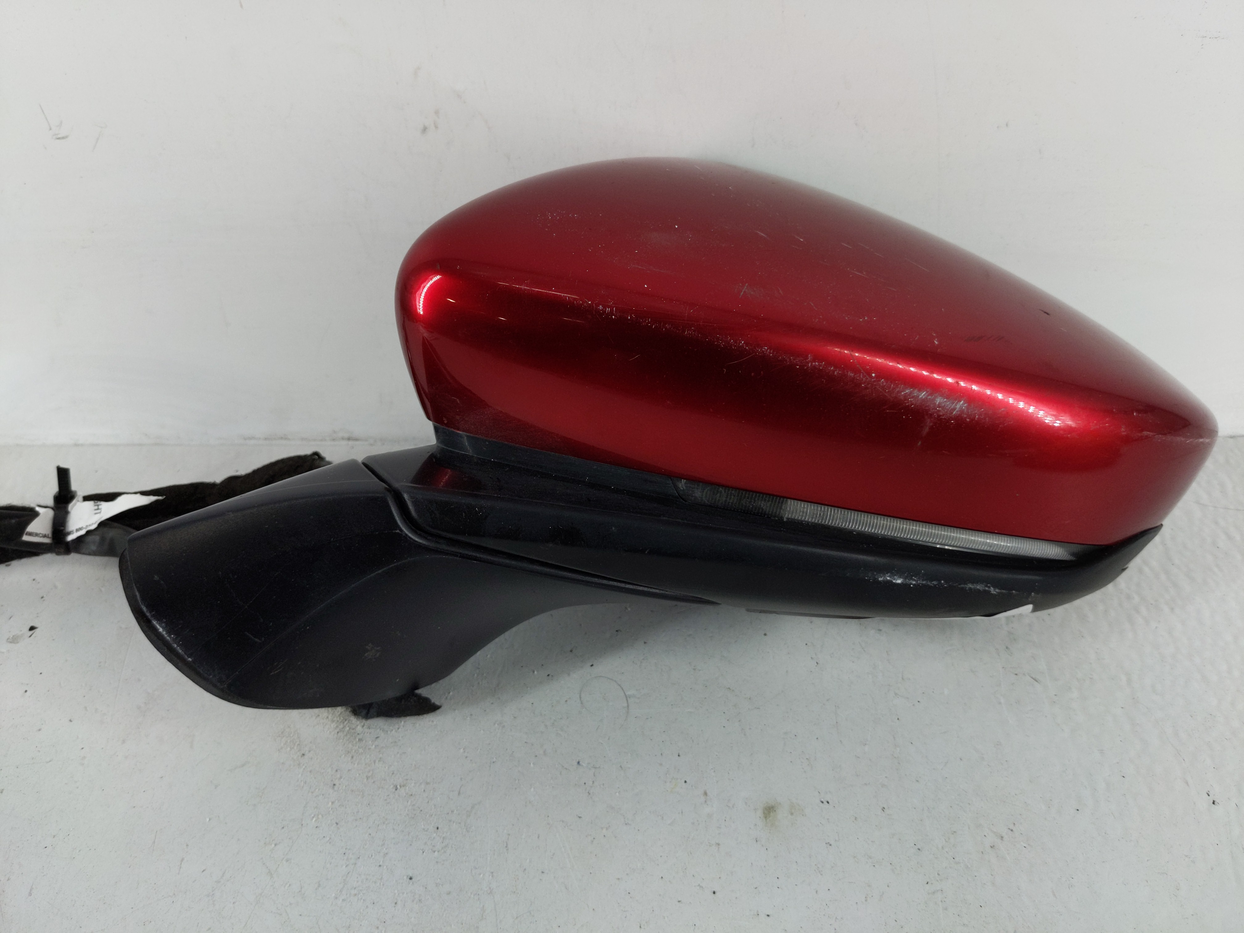 Picture of 2014-2016 Mazda 3 Driver Left Side View Power Door Mirror Red 1124095