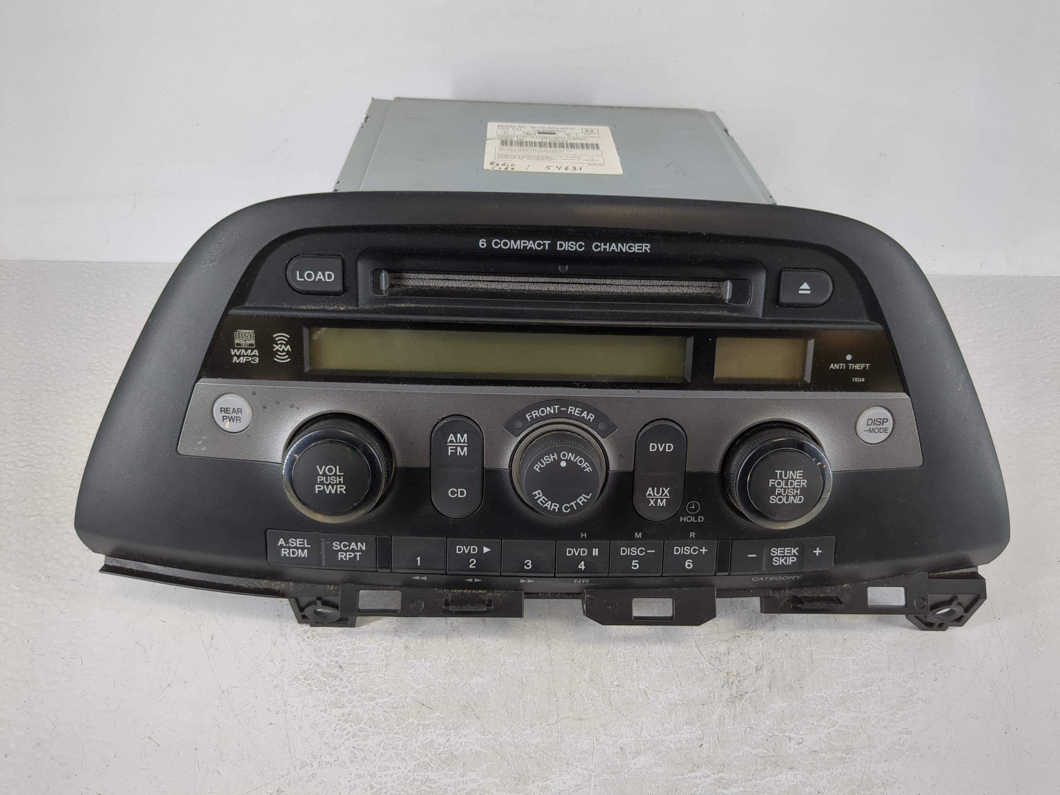 2005-2010 Honda Odyssey Am Fm Cd Player Radio Receiver 1125847 - Oemusedautoparts1.com
