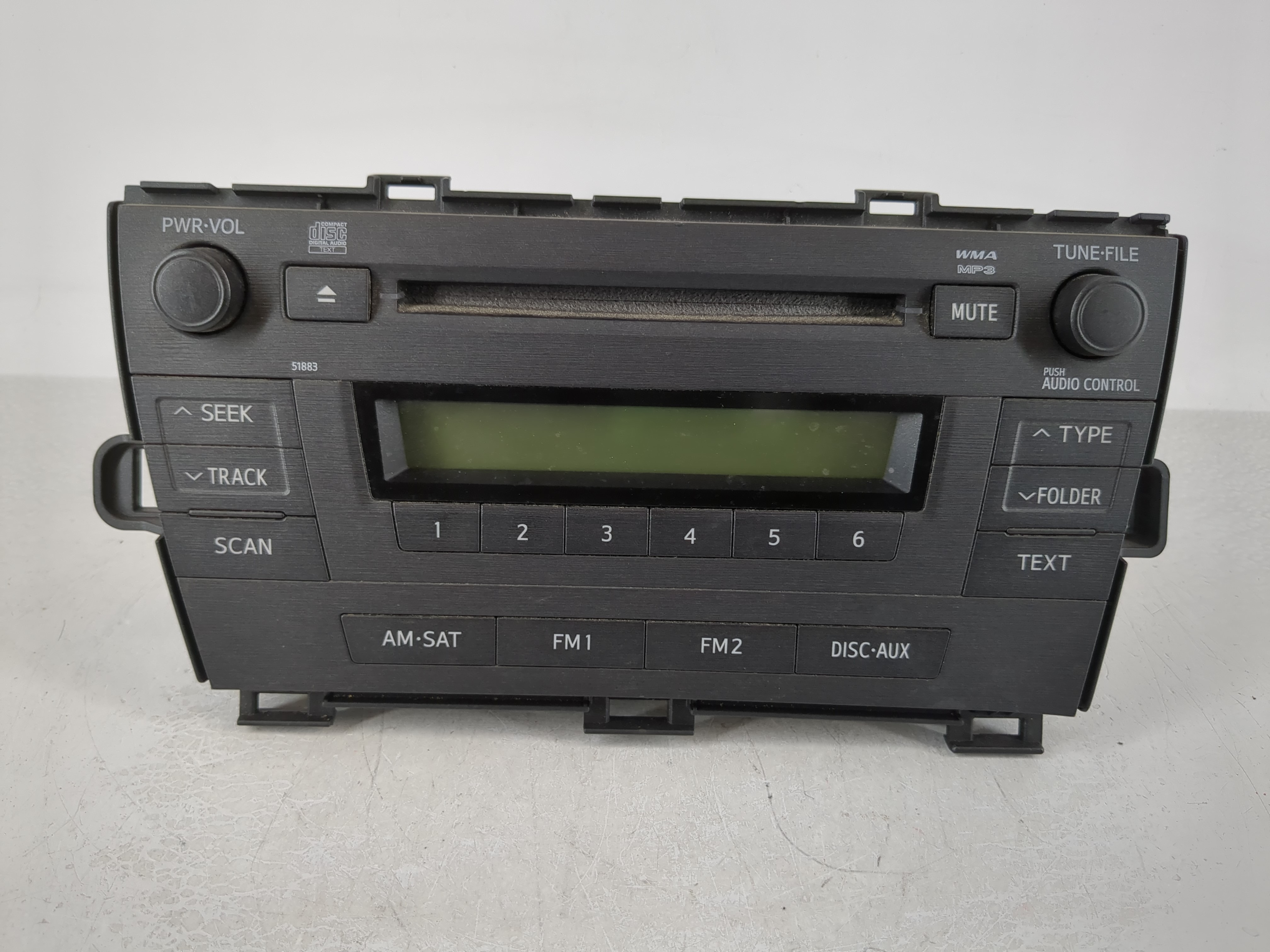 2010-2011 Toyota Prius Am Fm Cd Player Radio Receiver 1125885 - Oemusedautoparts1.com