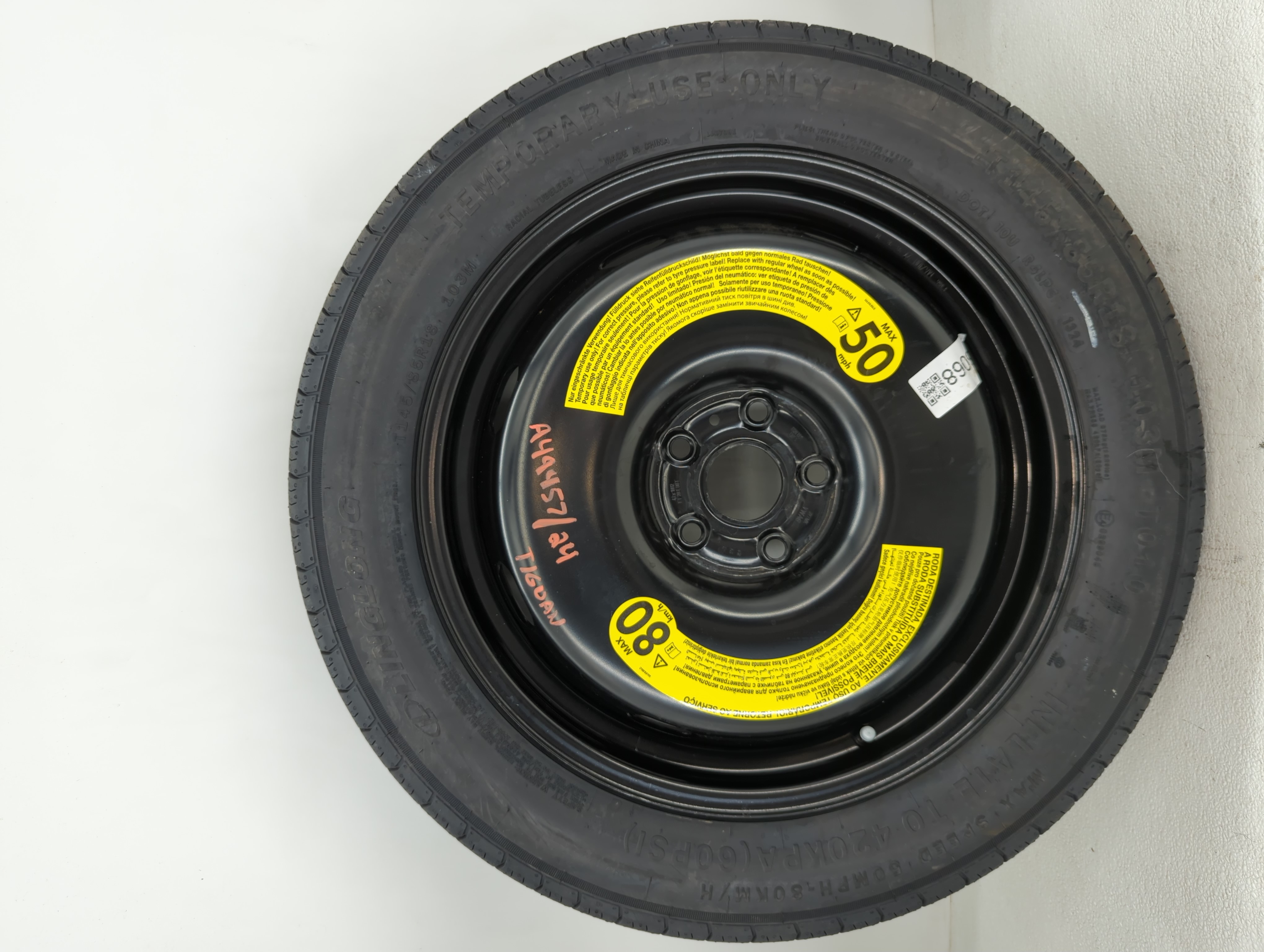 Picture of 2018-2022 Volkswagen Tiguan Spare Donut Tire Wheel Rim Oem 1126068
