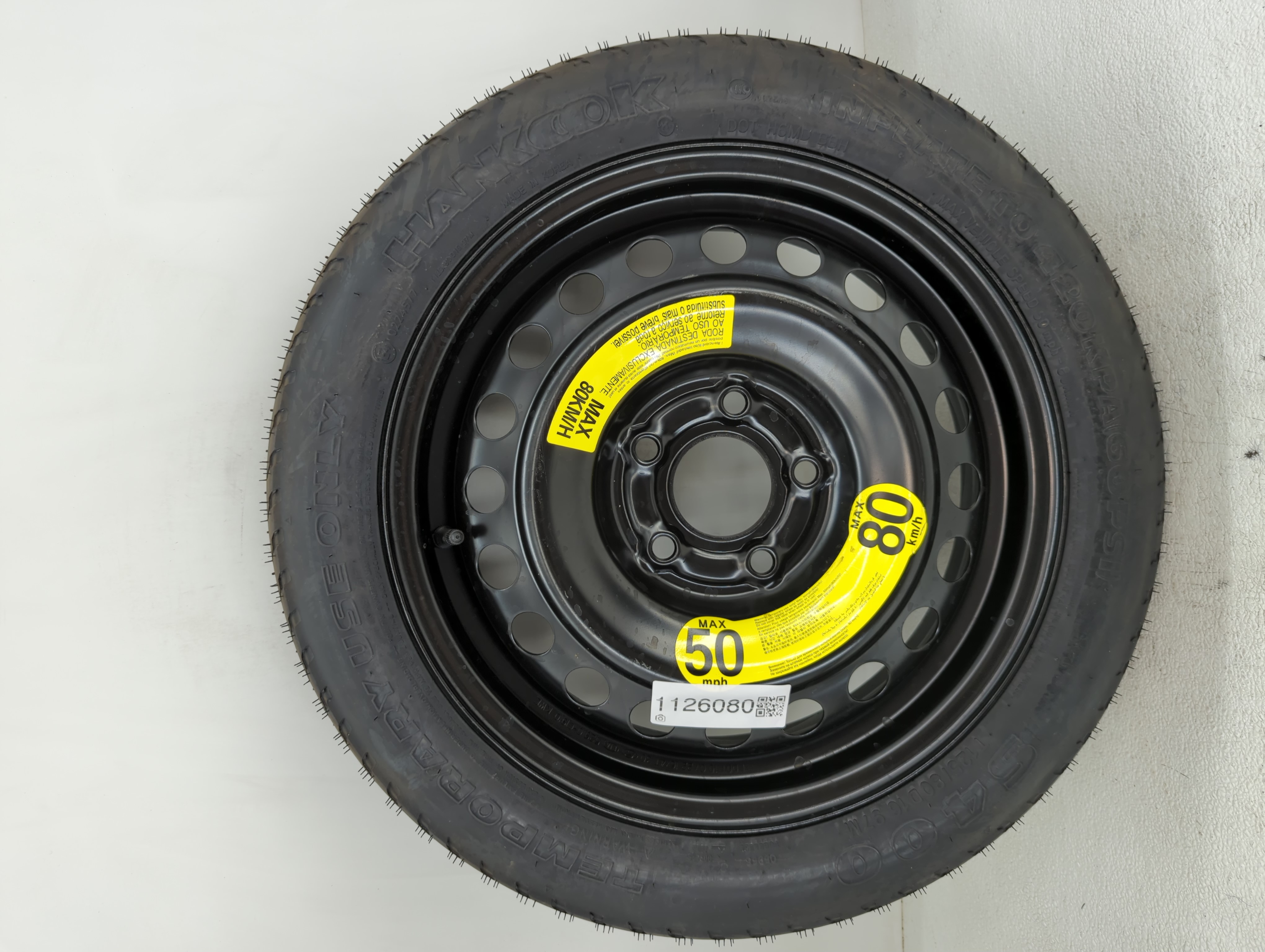 2020-2023 Hyundai Sonata Spare Donut Tire Wheel Rim Oem 1126080 - Oemusedautoparts1.com