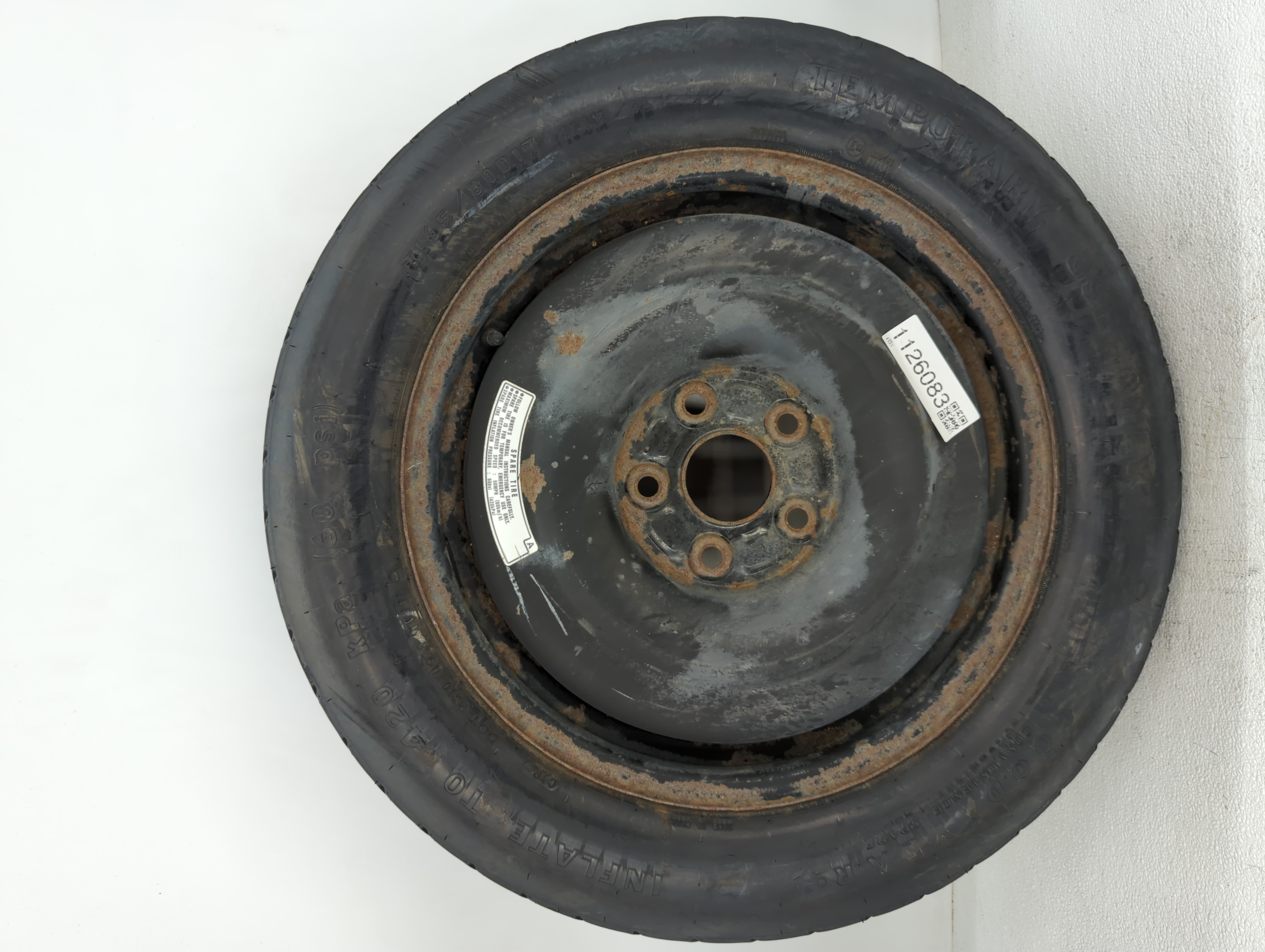 Picture of 2014-2022 Jeep Cherokee Spare Donut Tire Wheel Rim Oem 1126083