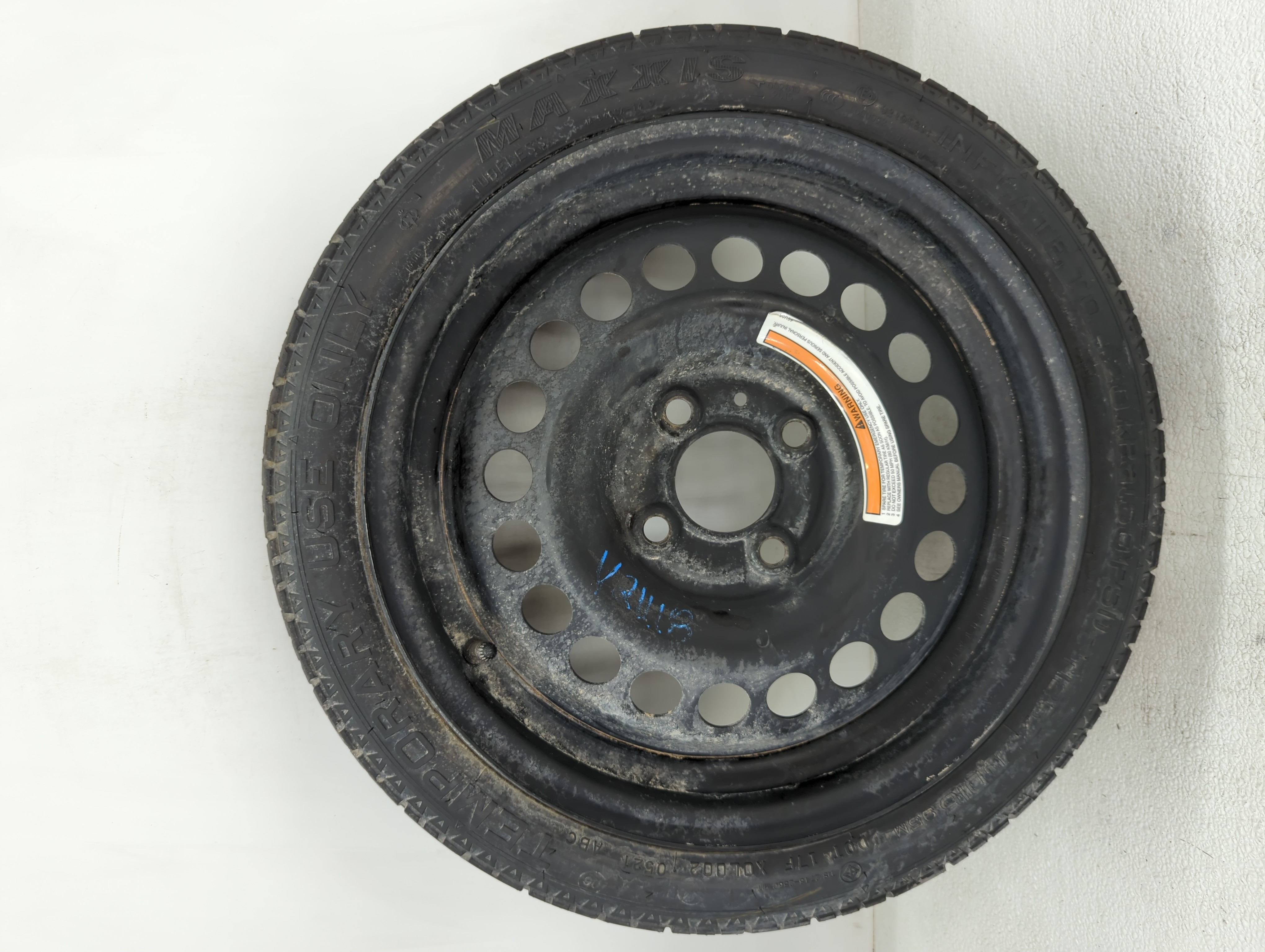 2020-2022 Nissan Versa Spare Donut Tire Wheel Rim Oem 1126098 - Oemusedautoparts1.com