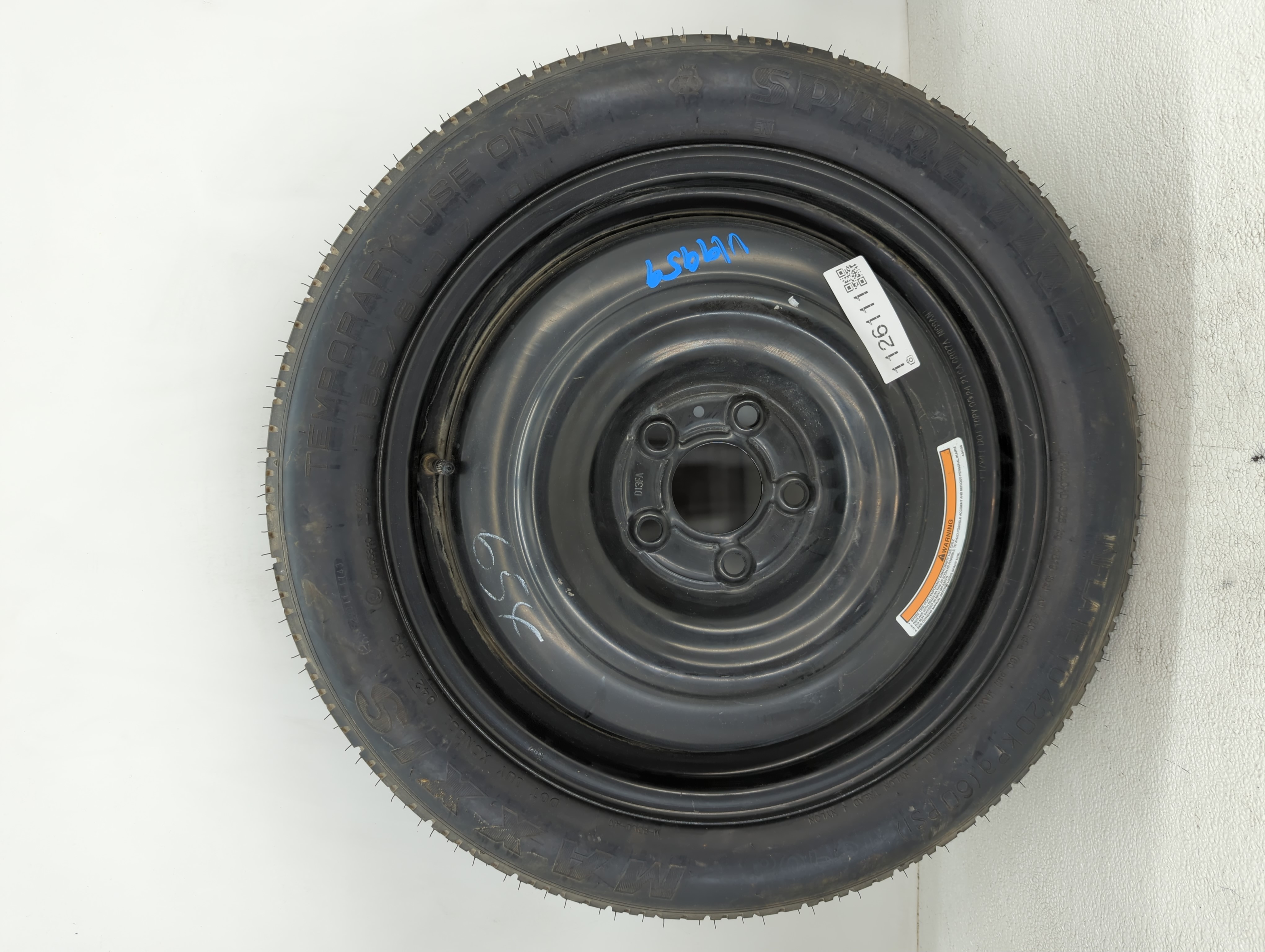 2021-2022 Nissan Rogue Spare Donut Tire Wheel Rim Oem 1126111 - Oemusedautoparts1.com