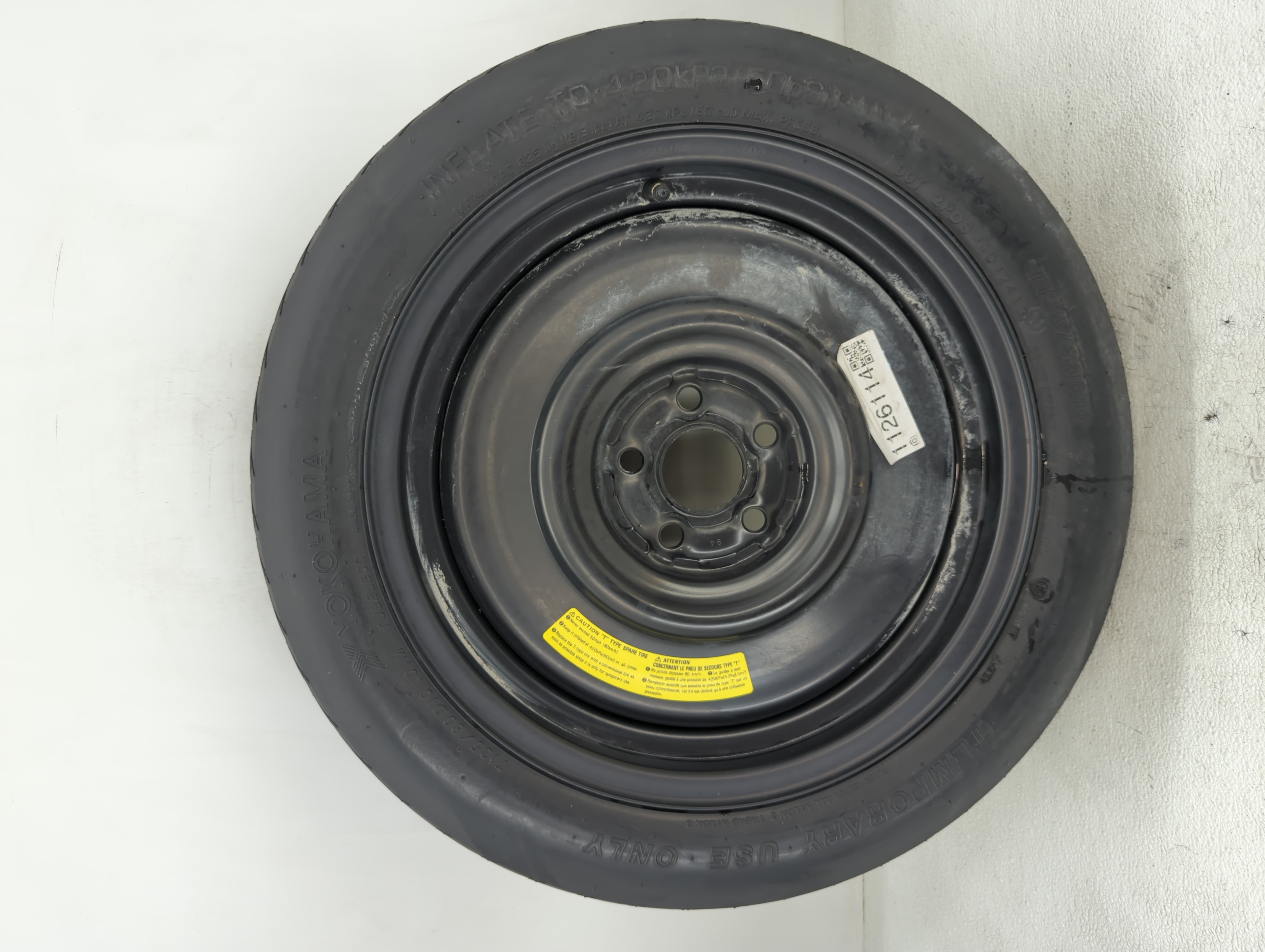 2015-2022 Hyundai Sonata Spare Donut Tire Wheel Rim Oem 1126114 - Oemusedautoparts1.com