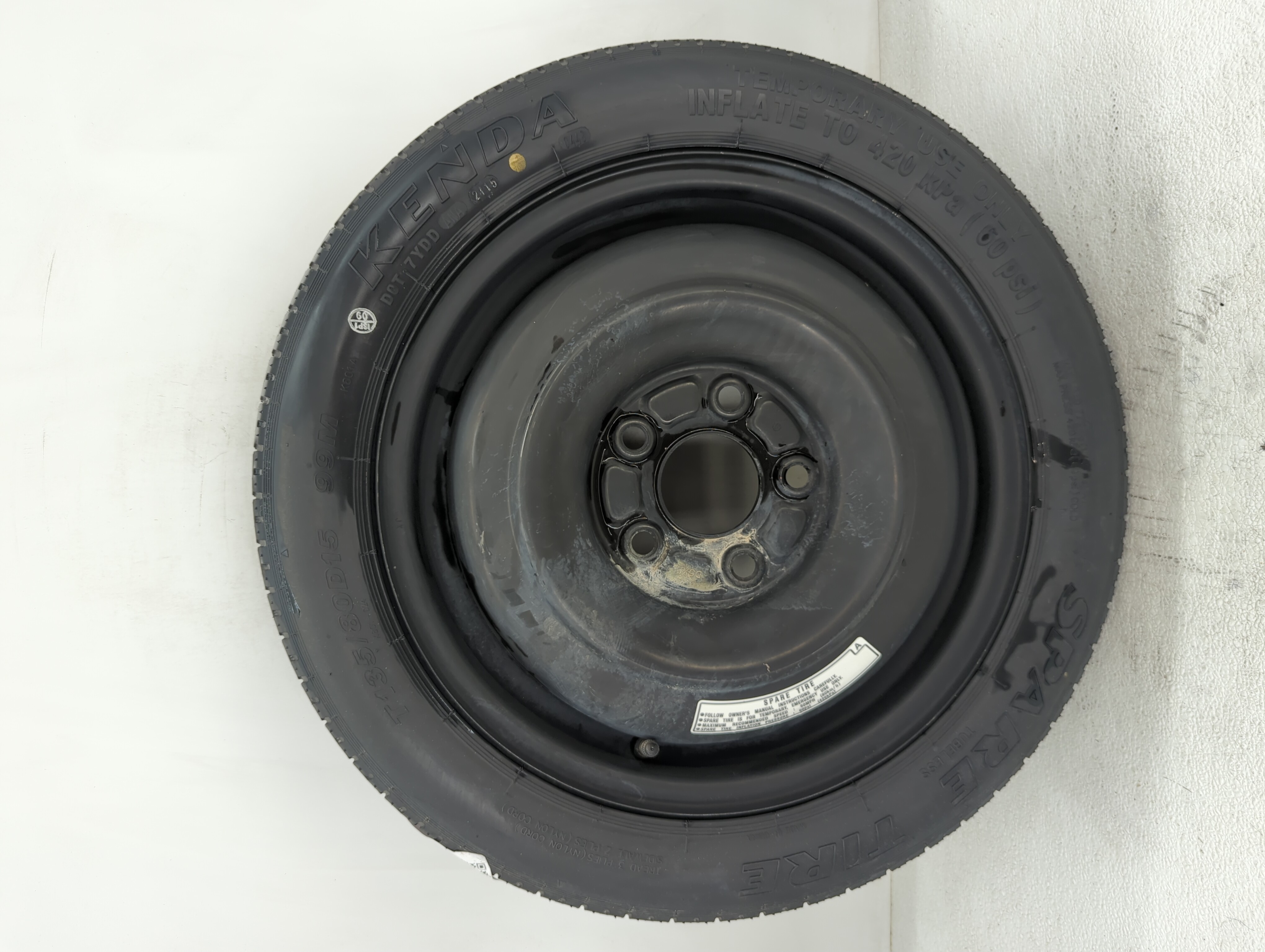 Picture of 2012-2015 Honda Civic Spare Donut Tire Wheel Rim Oem 1126115