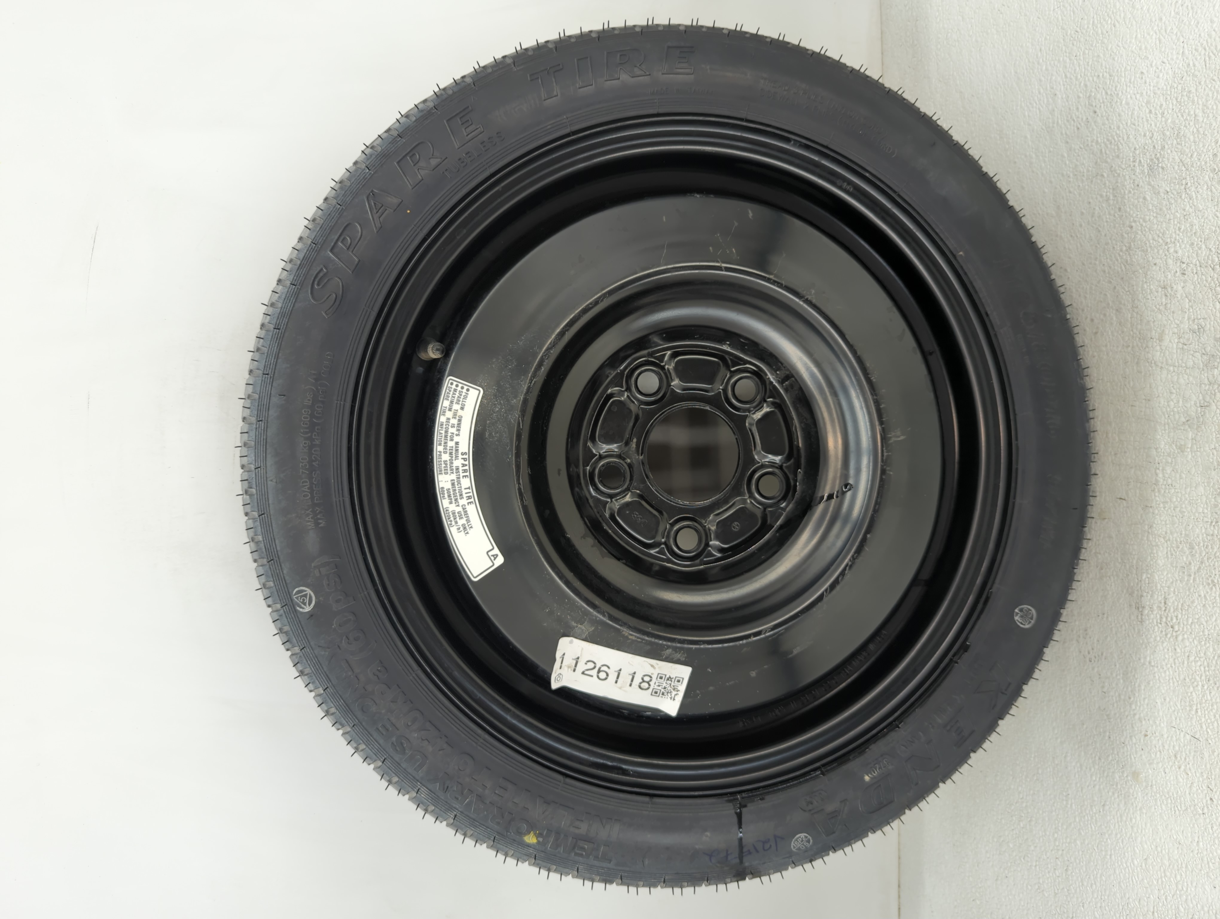 2015-2022 Hyundai Sonata Spare Donut Tire Wheel Rim Oem 1126118 - Oemusedautoparts1.com