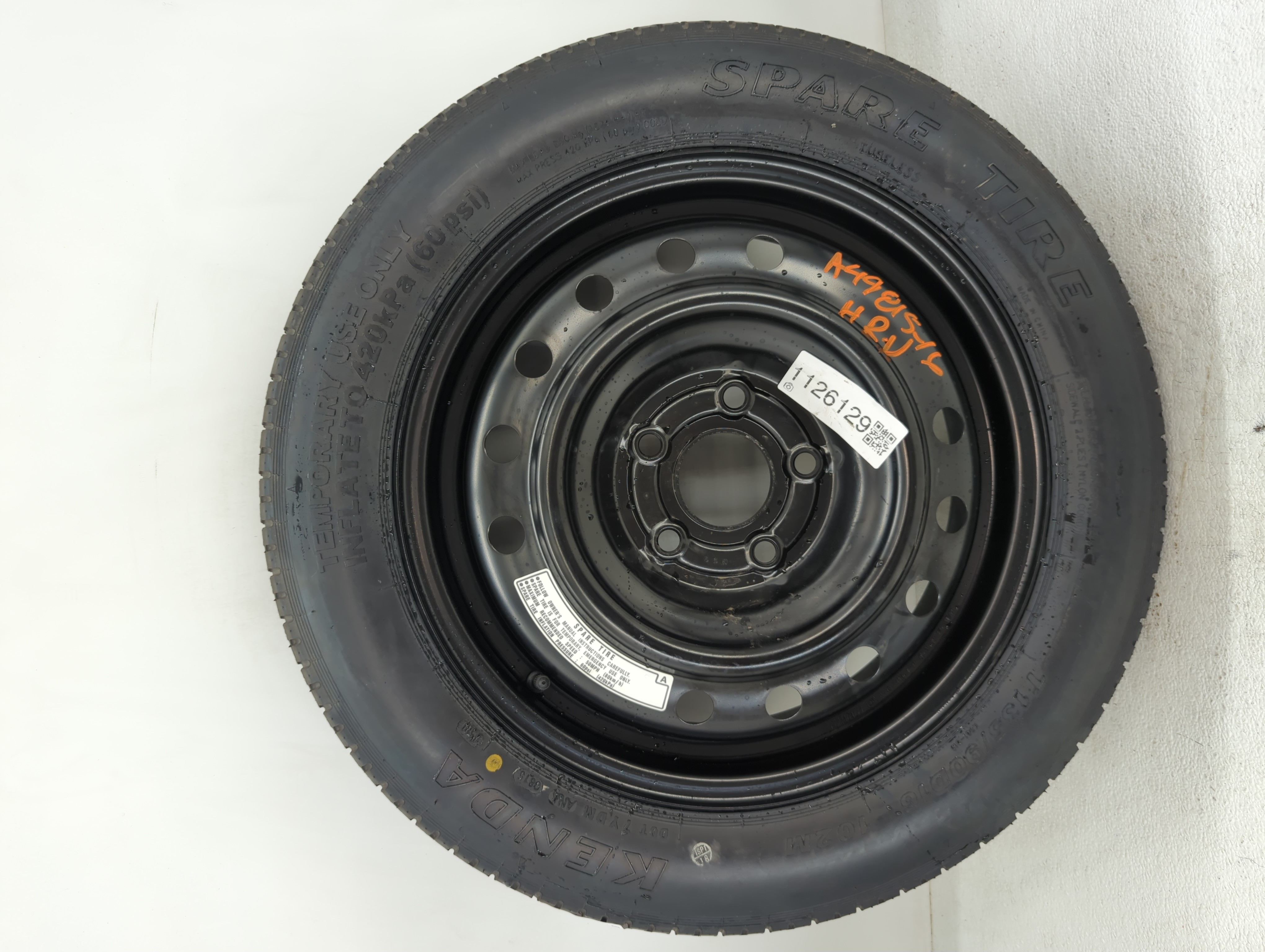 2016-2022 Honda Hr-v Spare Donut Tire Wheel Rim Oem 1126129 - Oemusedautoparts1.com