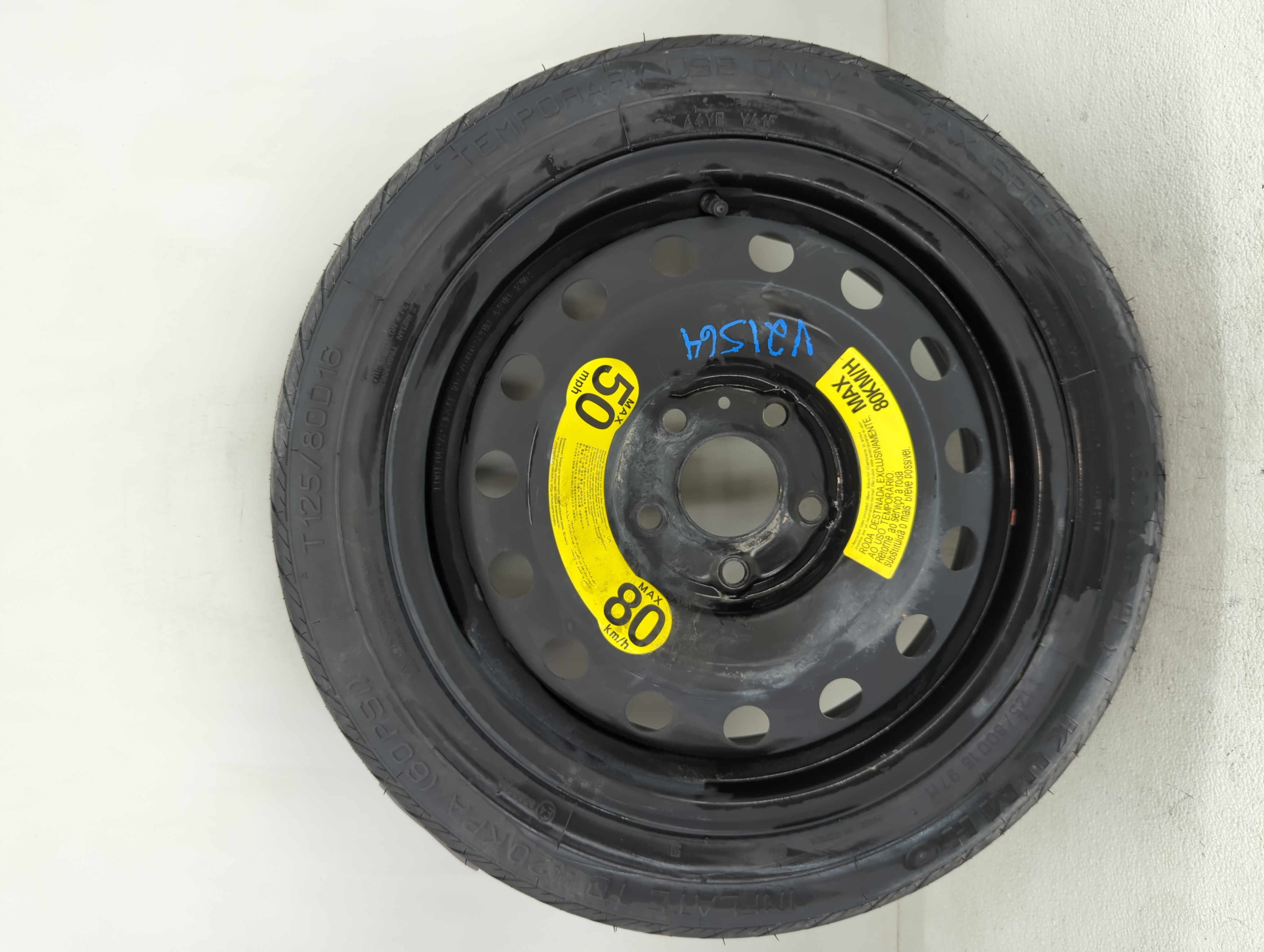 Picture of 2018-2022 Hyundai Kona Spare Donut Tire Wheel Rim Oem 1126132
