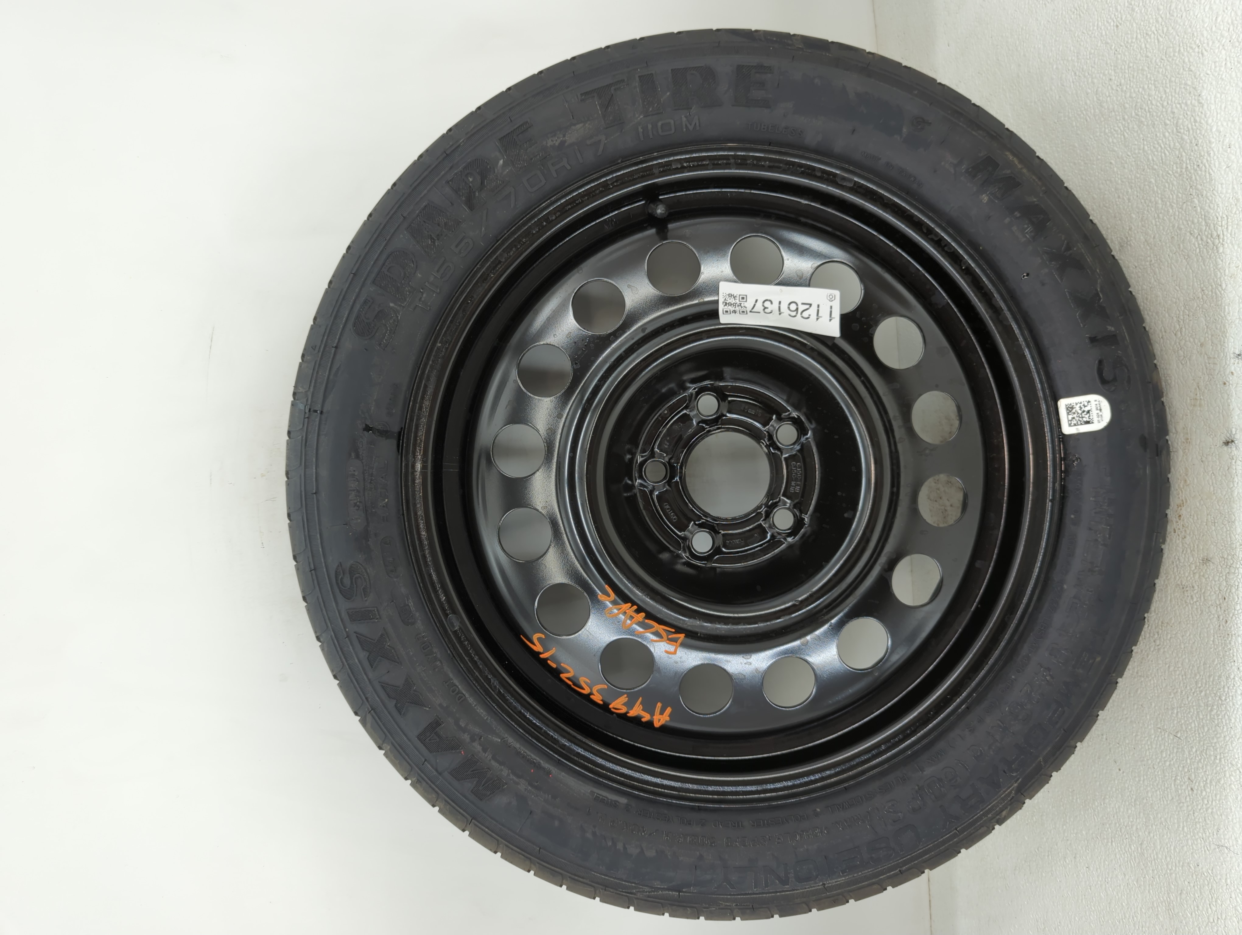 Picture of 2013-2016 Ford Escape Spare Donut Tire Wheel Rim Oem 1126137