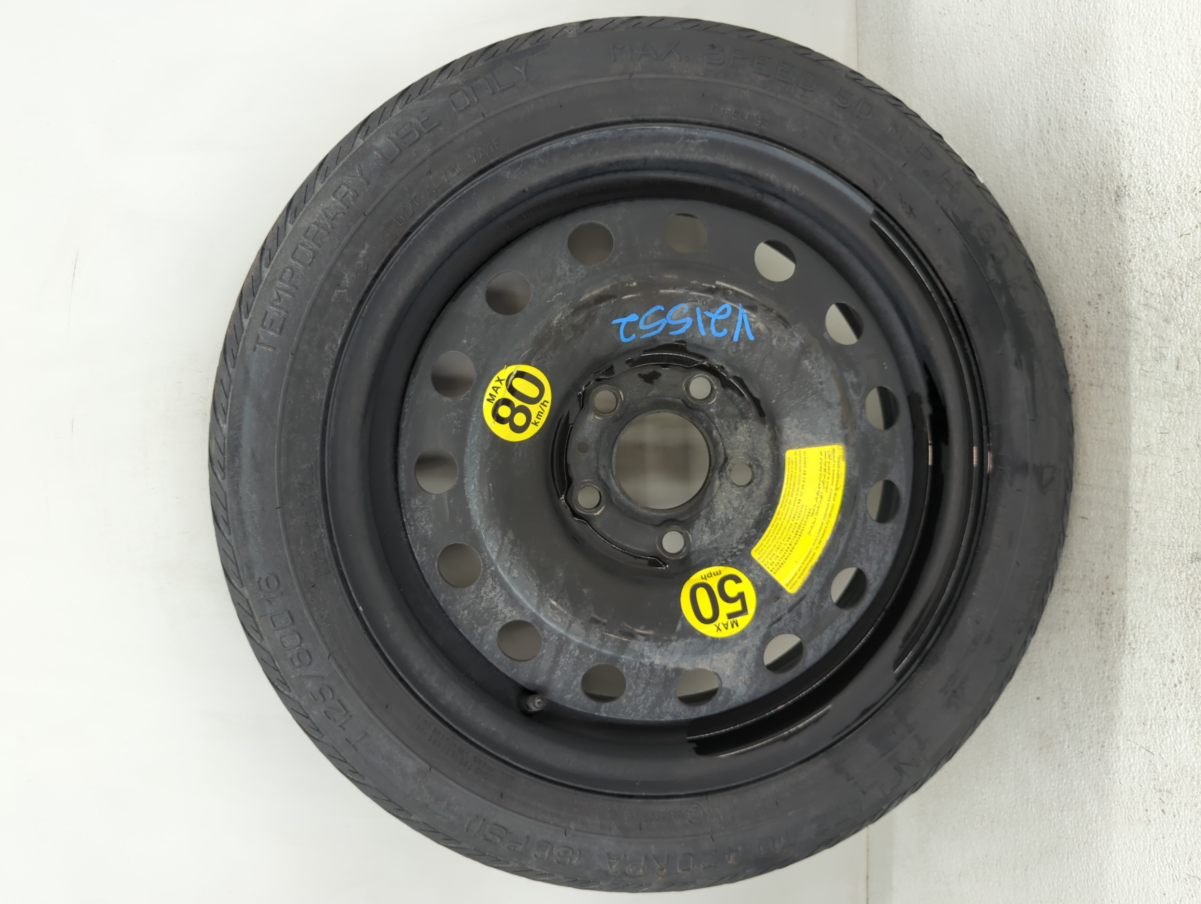 Picture of 2011-2015 Kia Optima Spare Donut Tire Wheel Rim Oem 1126143