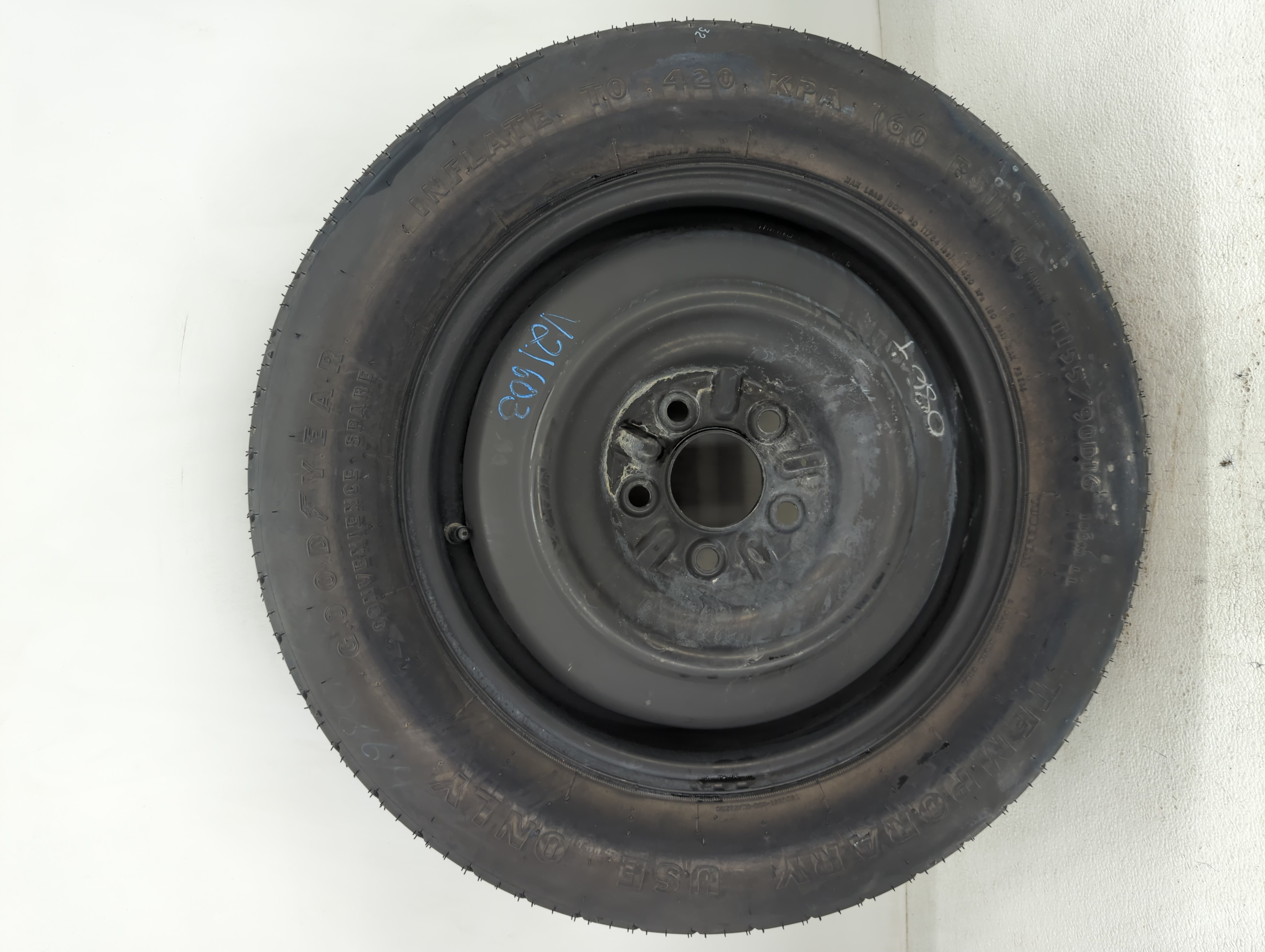 Picture of 2007-2012 Dodge Caliber Spare Donut Tire Wheel Rim Oem 1126146