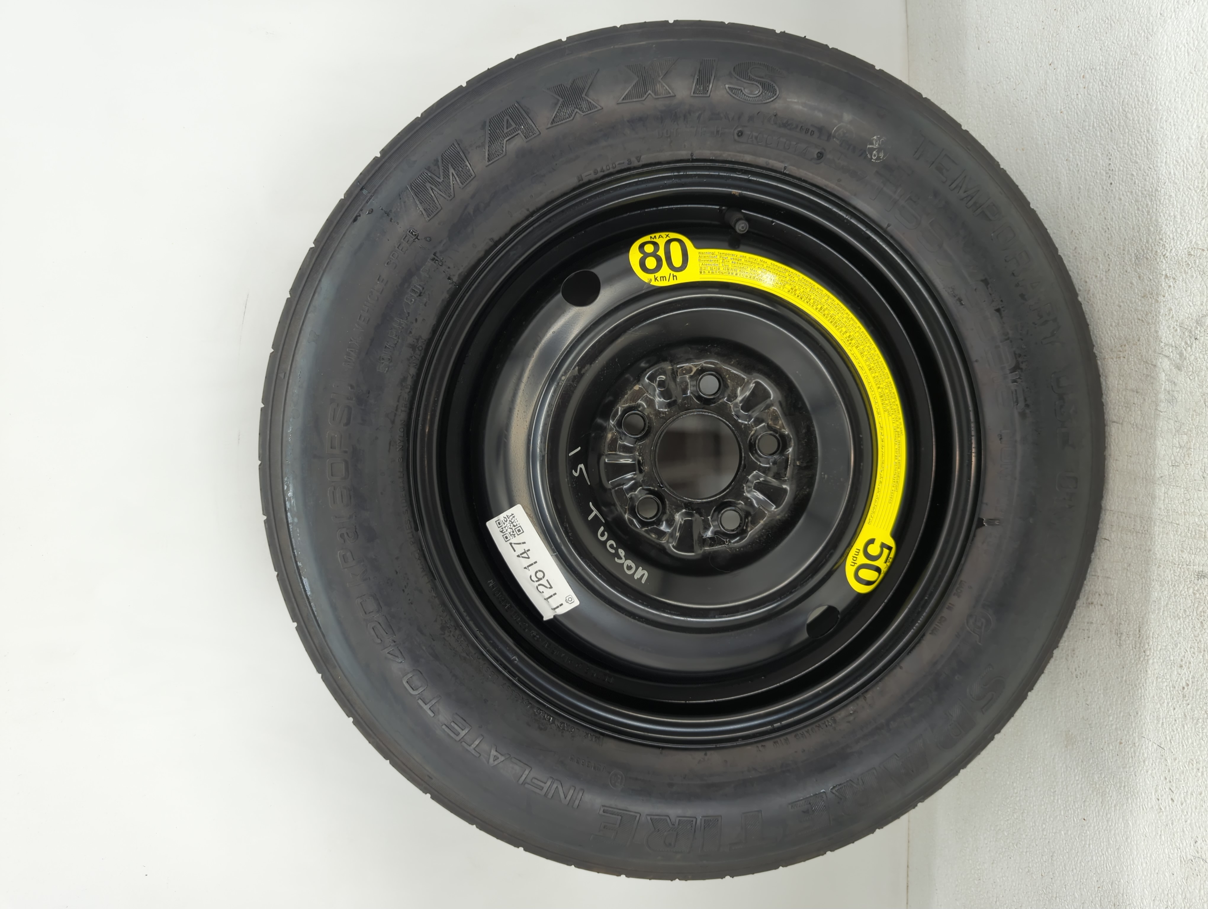 2006-2015 Hyundai Tucson Spare Donut Tire Wheel Rim Oem 1126147 - Oemusedautoparts1.com