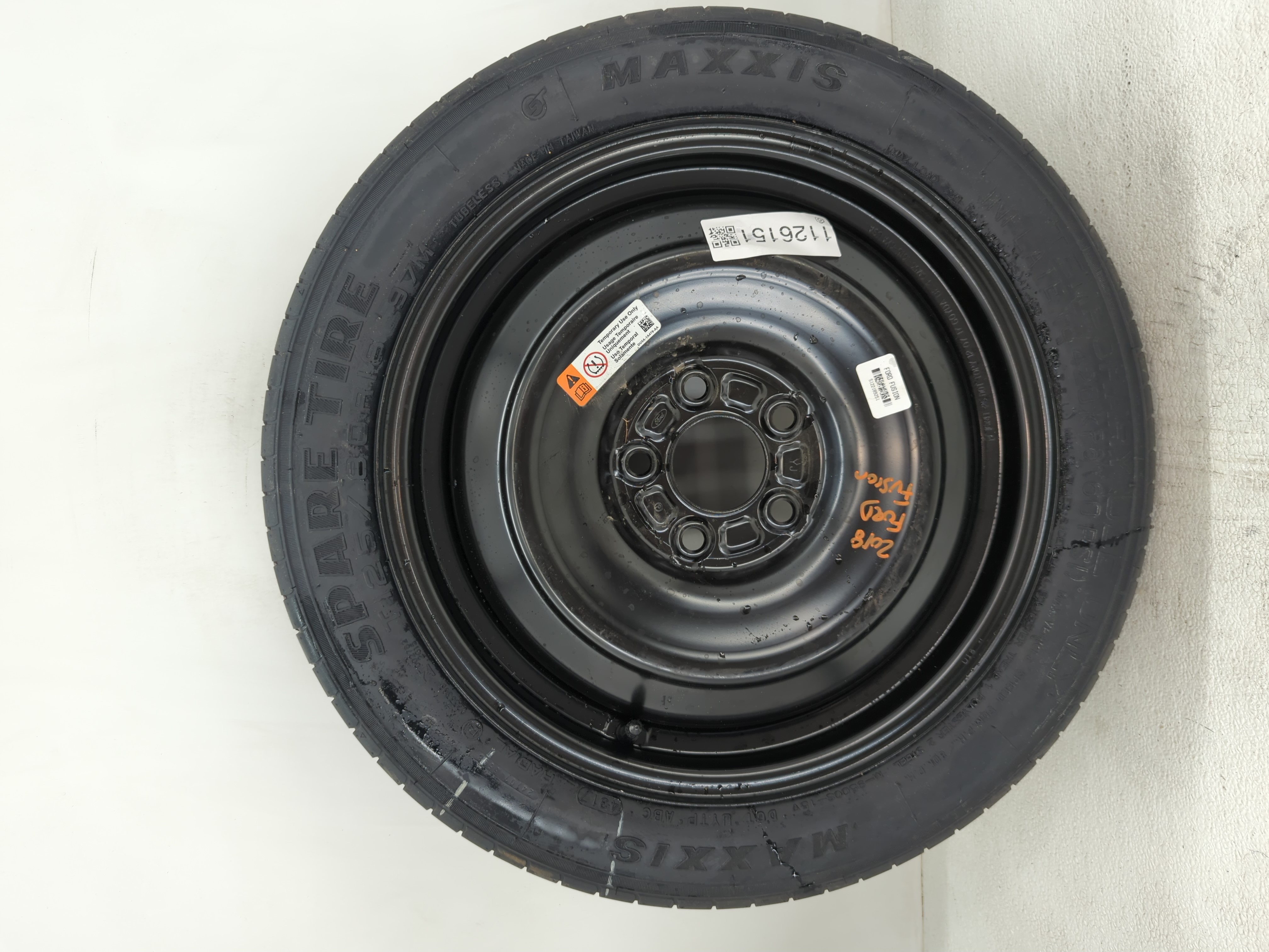 2017-2020 Ford Fusion Spare Donut Tire Wheel Rim Oem 1126151 - Oemusedautoparts1.com