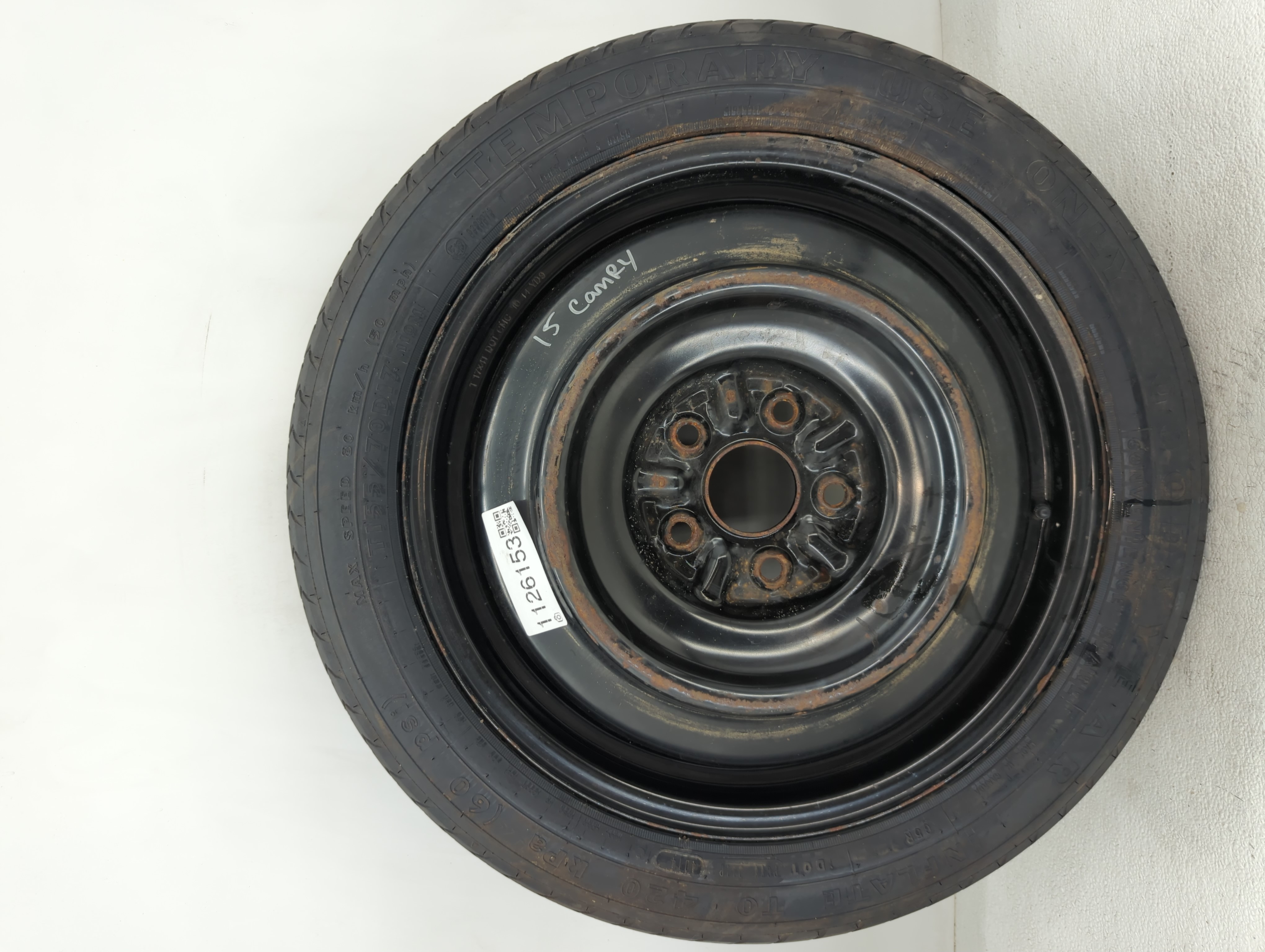 Picture of 2007-2017 Toyota Camry Spare Donut Tire Wheel Rim Oem 1126153