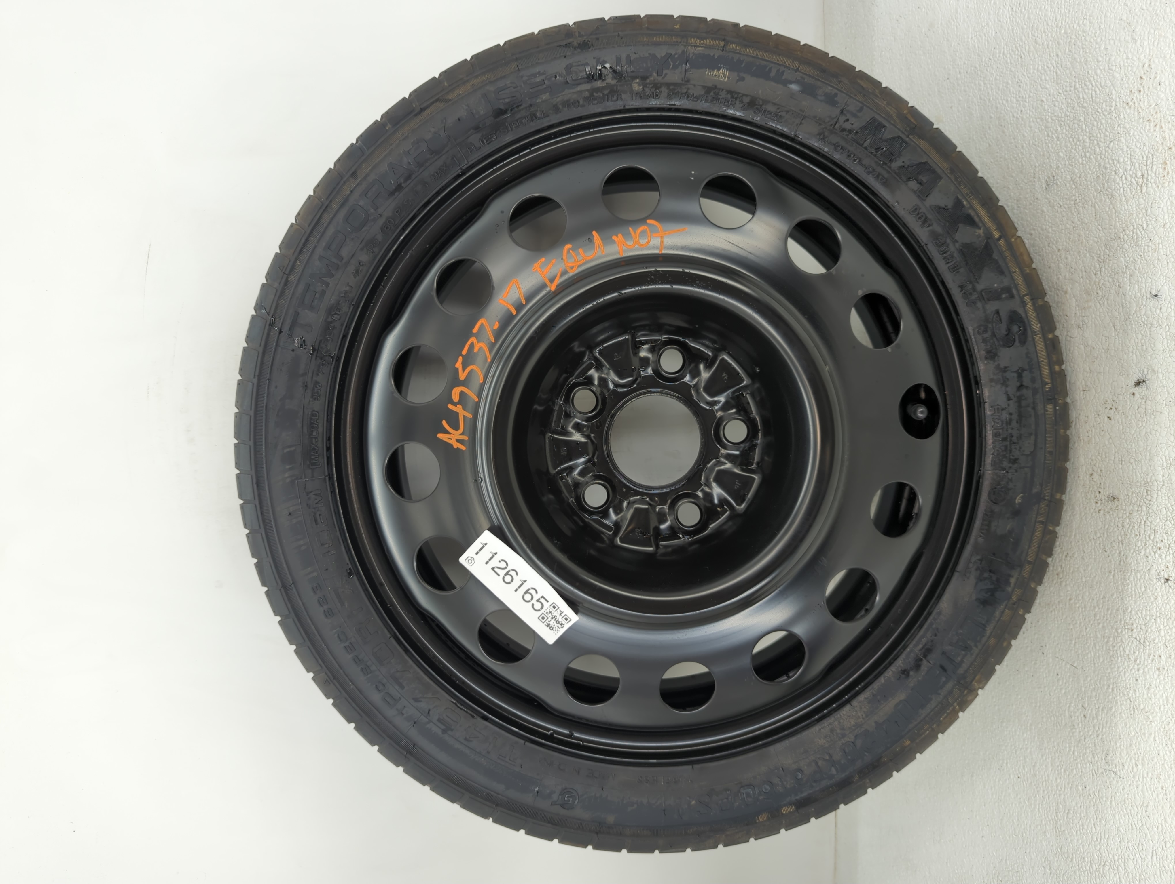 2010-2017 Chevrolet Equinox Spare Donut Tire Wheel Rim Oem 1126165 - Oemusedautoparts1.com