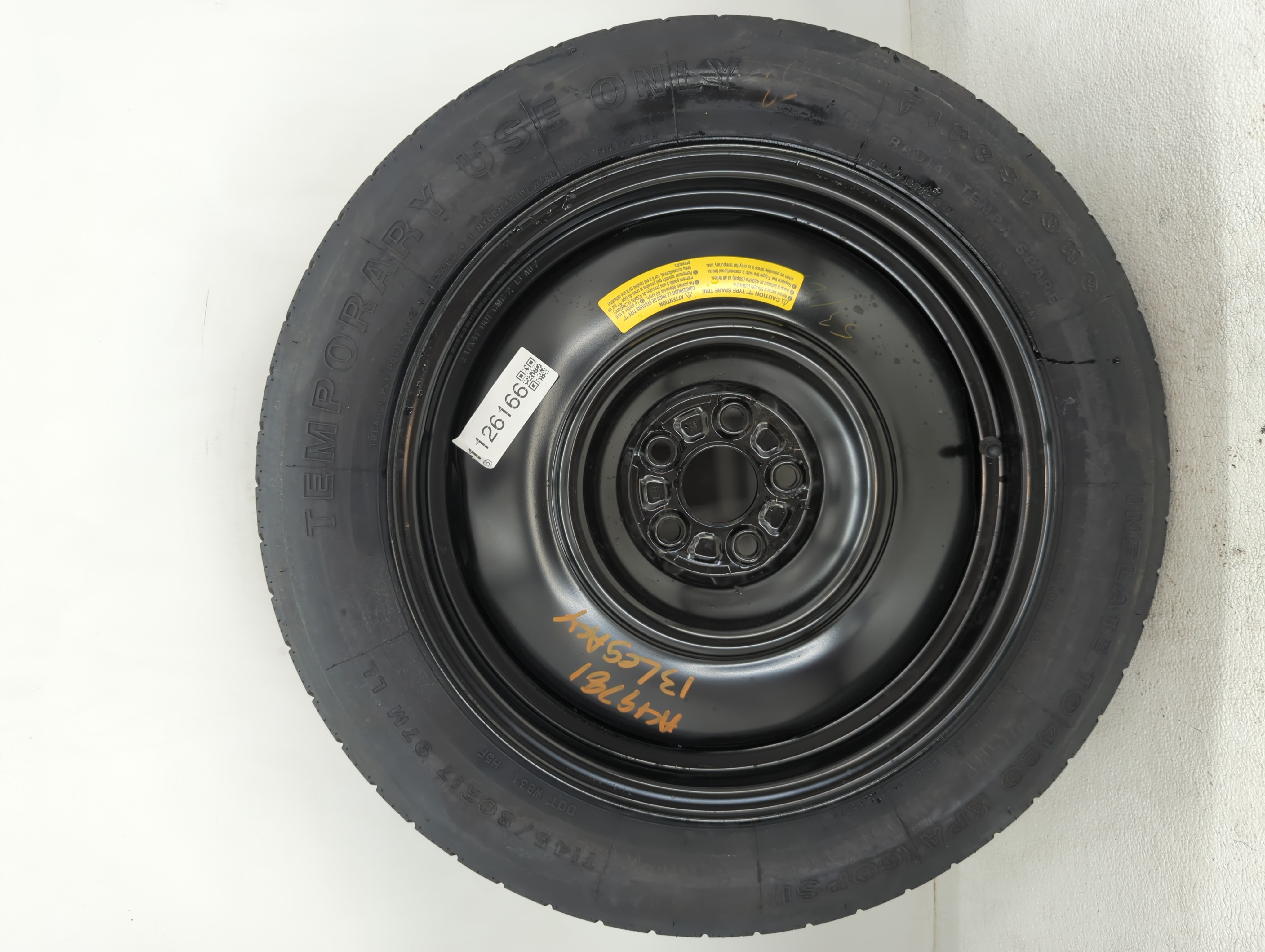 Picture of 2010-2014 Subaru Legacy Spare Donut Tire Wheel Rim Oem 1126166