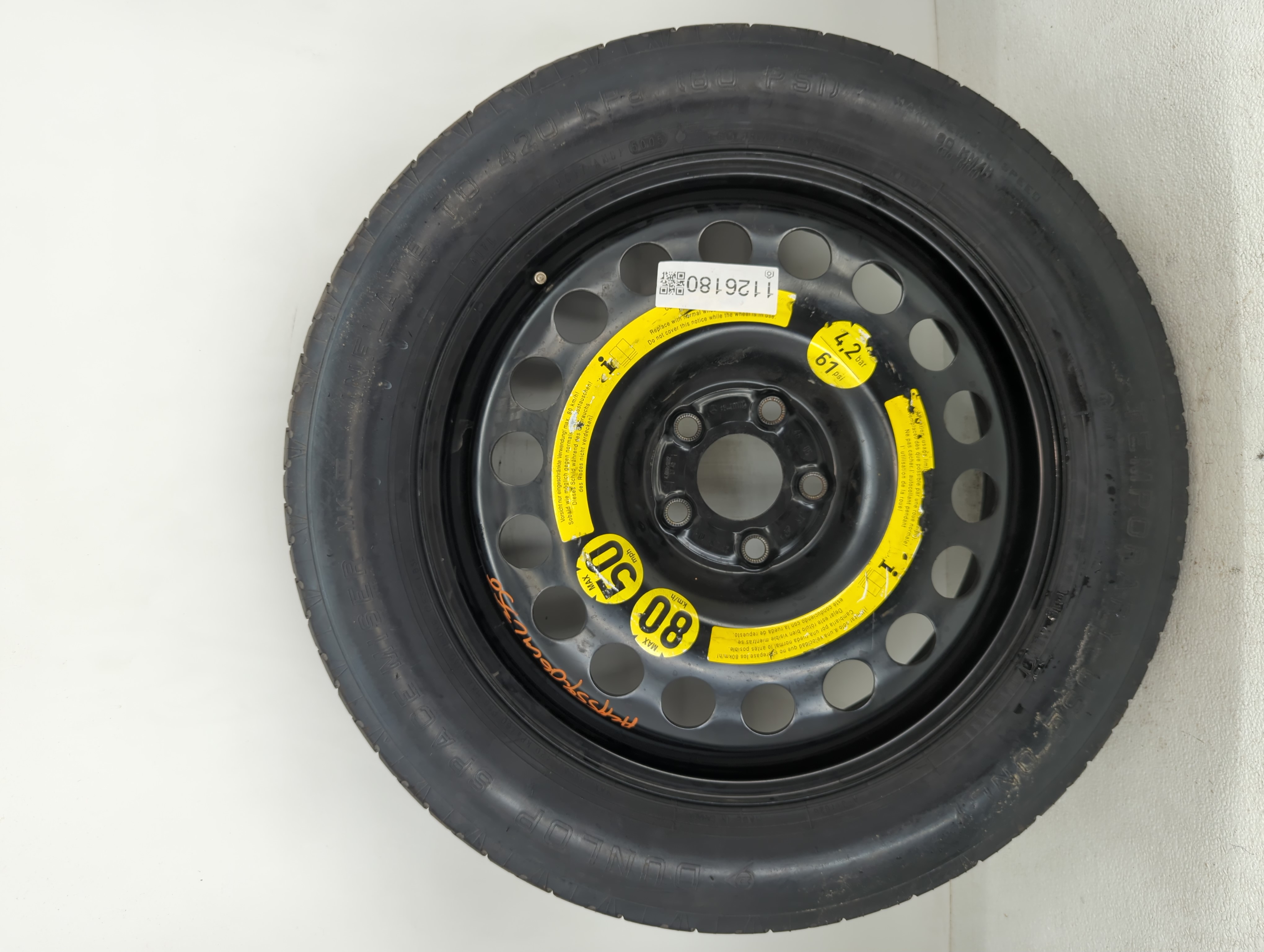 2006-2015 Mercedes-benz Ml350 Spare Donut Tire Wheel Rim Oem 1126180 - Oemusedautoparts1.com