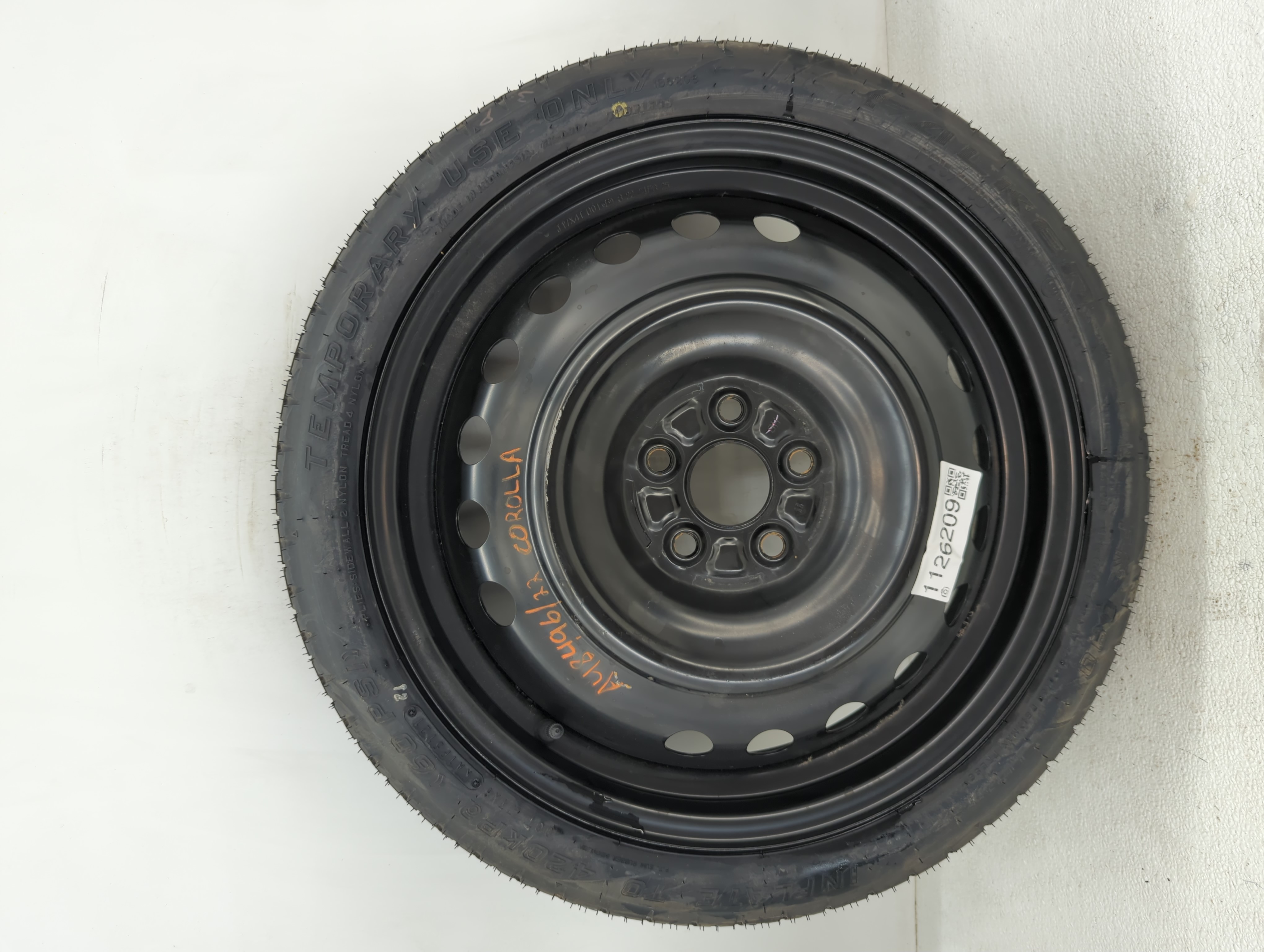 Picture of 2019-2022 Toyota Corolla Spare Donut Tire Wheel Rim Oem 1126209