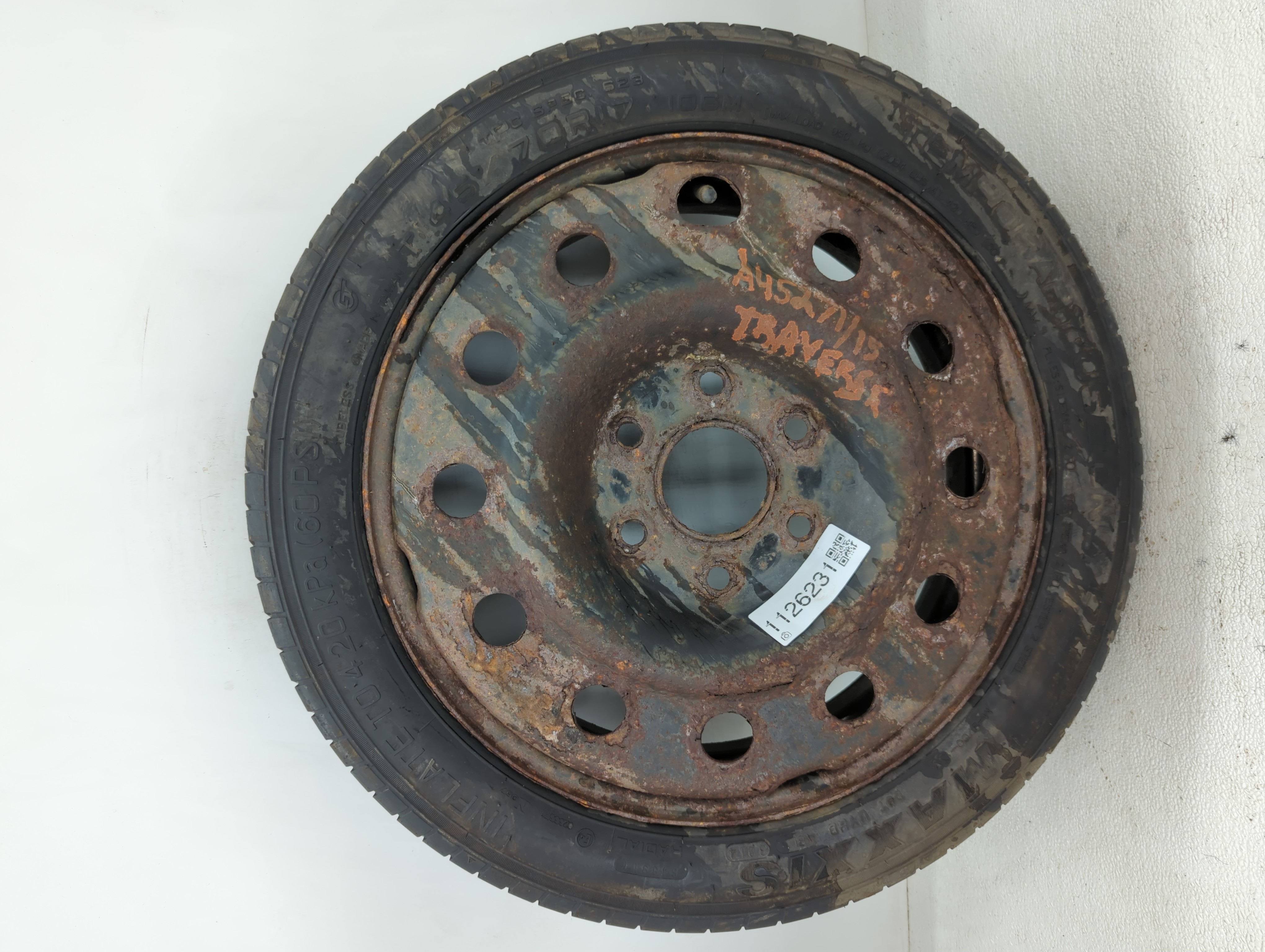 2015-2017 Chevrolet Traverse Spare Donut Tire Wheel Rim Oem 1126231 - Oemusedautoparts1.com