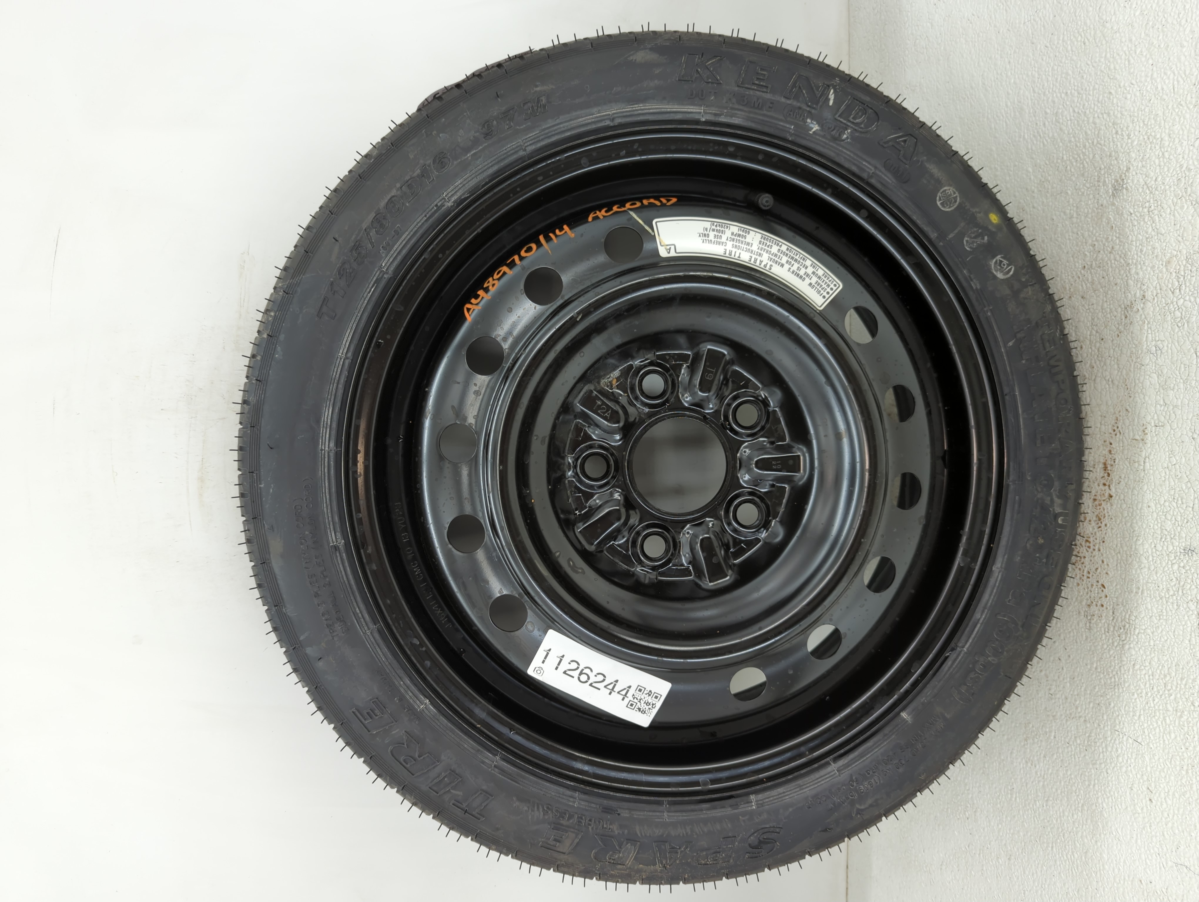 Picture of 2013-2022 Honda Accord Spare Donut Tire Wheel Rim Oem 1126244