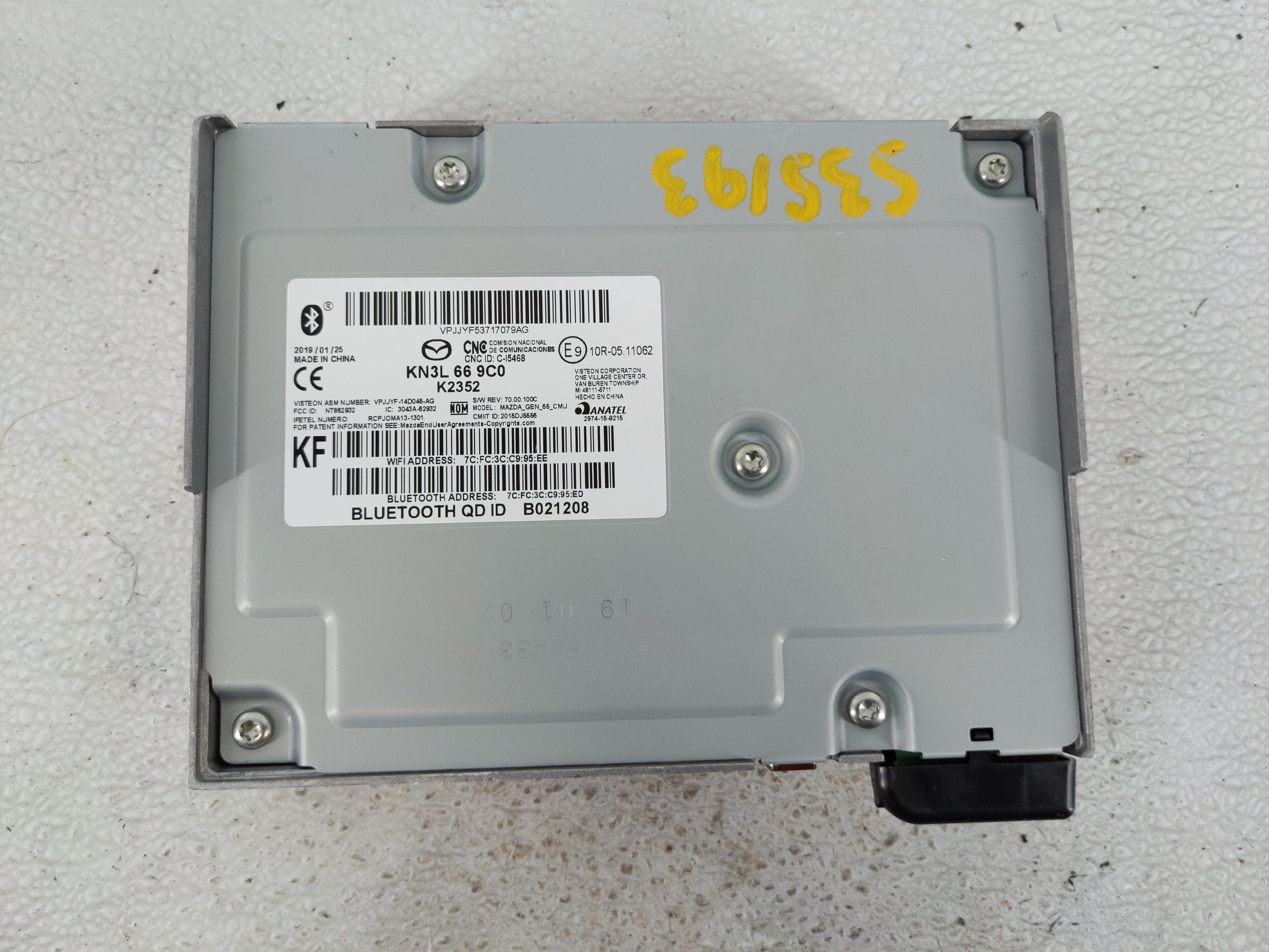 2019-2019 Mazda Cx-5 Am Fm Cd Player Radio Receiver 1129437 - Oemusedautoparts1.com