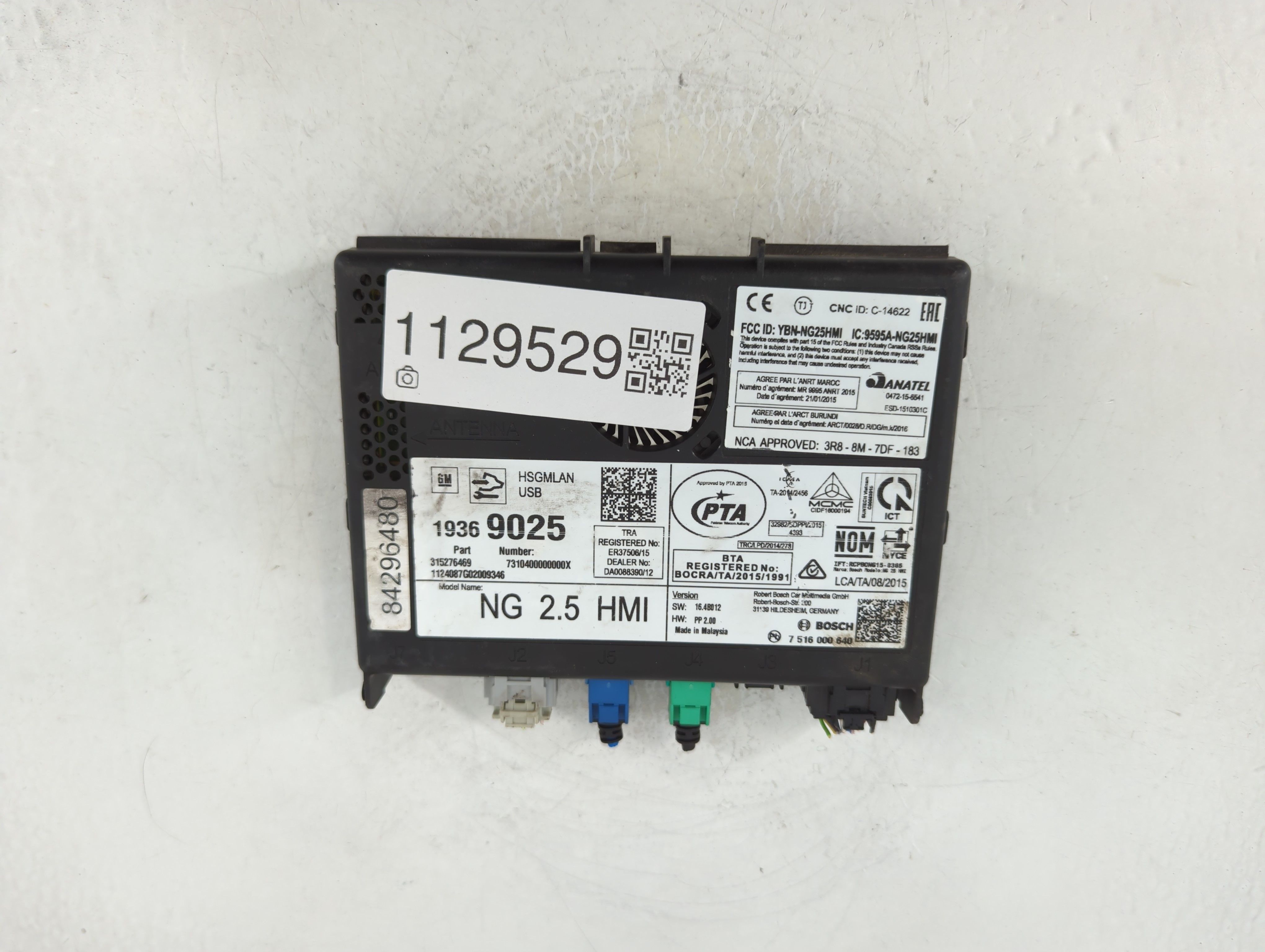 Picture of Buick Regal Dash Integrated Control Module 19369025 1129529