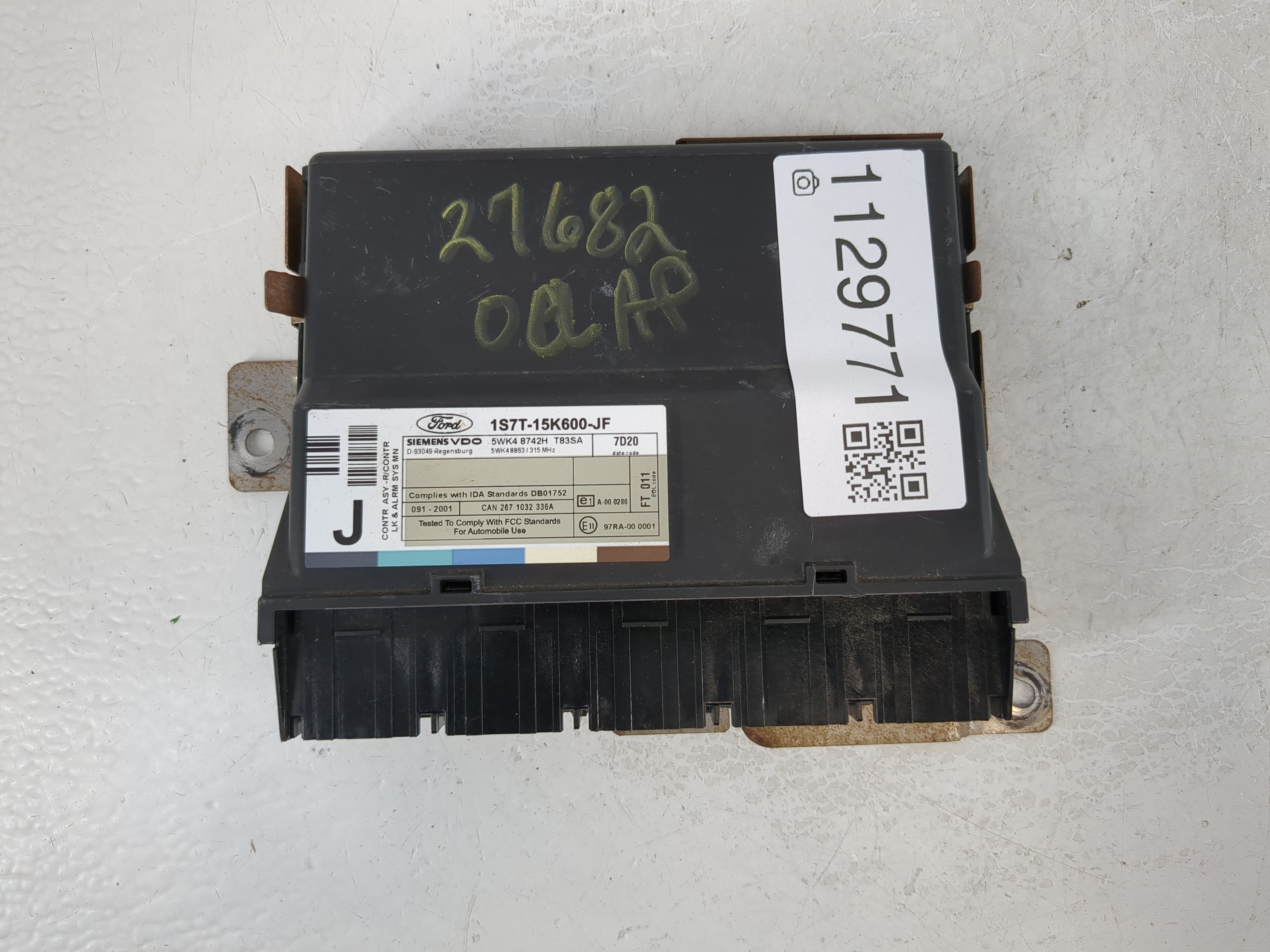 Picture of 2002-2004 Ford Focus Transmission Control Module Tcu Tcm 1s7t-15k600-jf 1129771