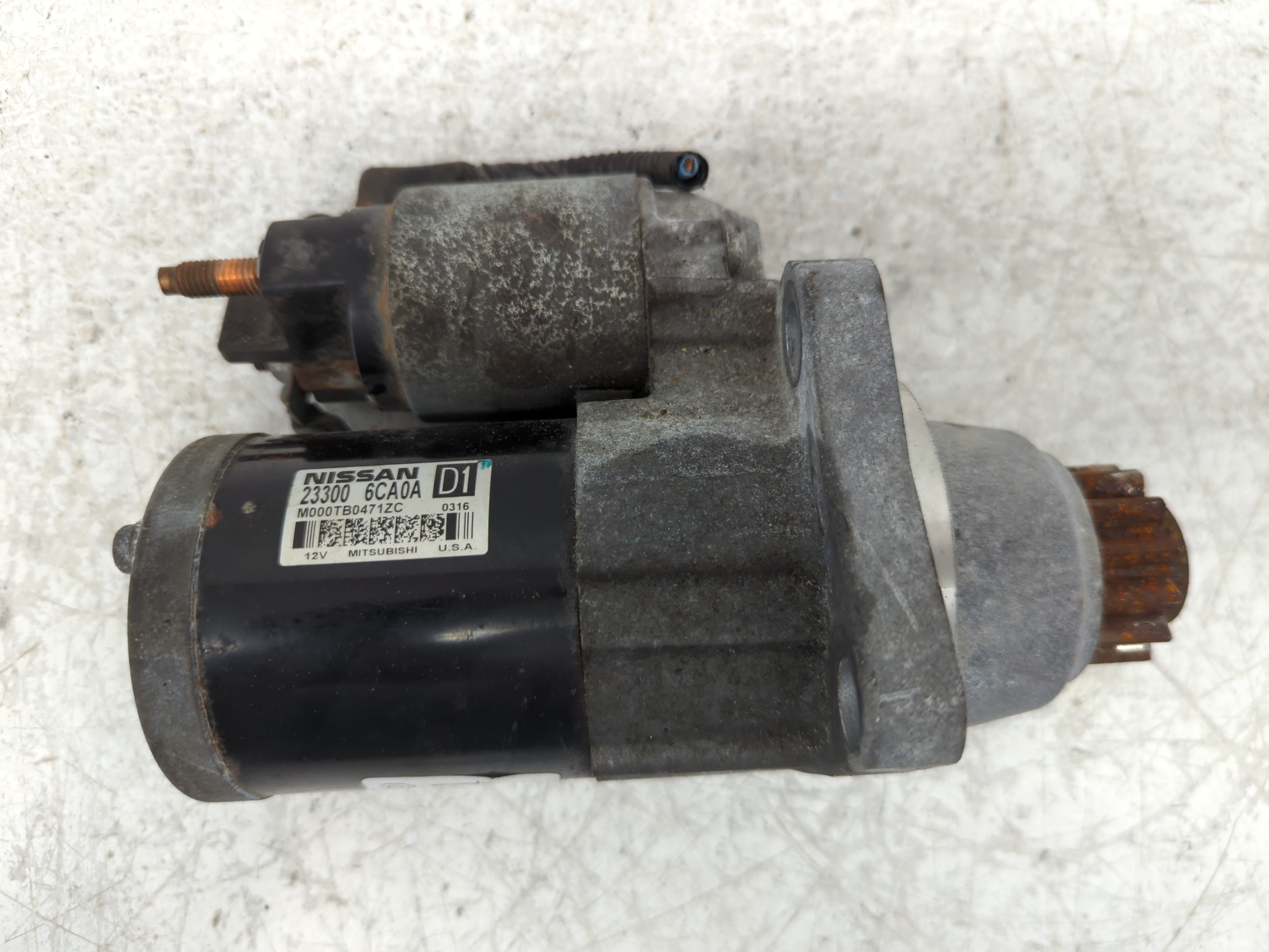 2019-2022 Nissan Altima Car Starter Motor Solenoid Oem 1134298 - Oemusedautoparts1.com