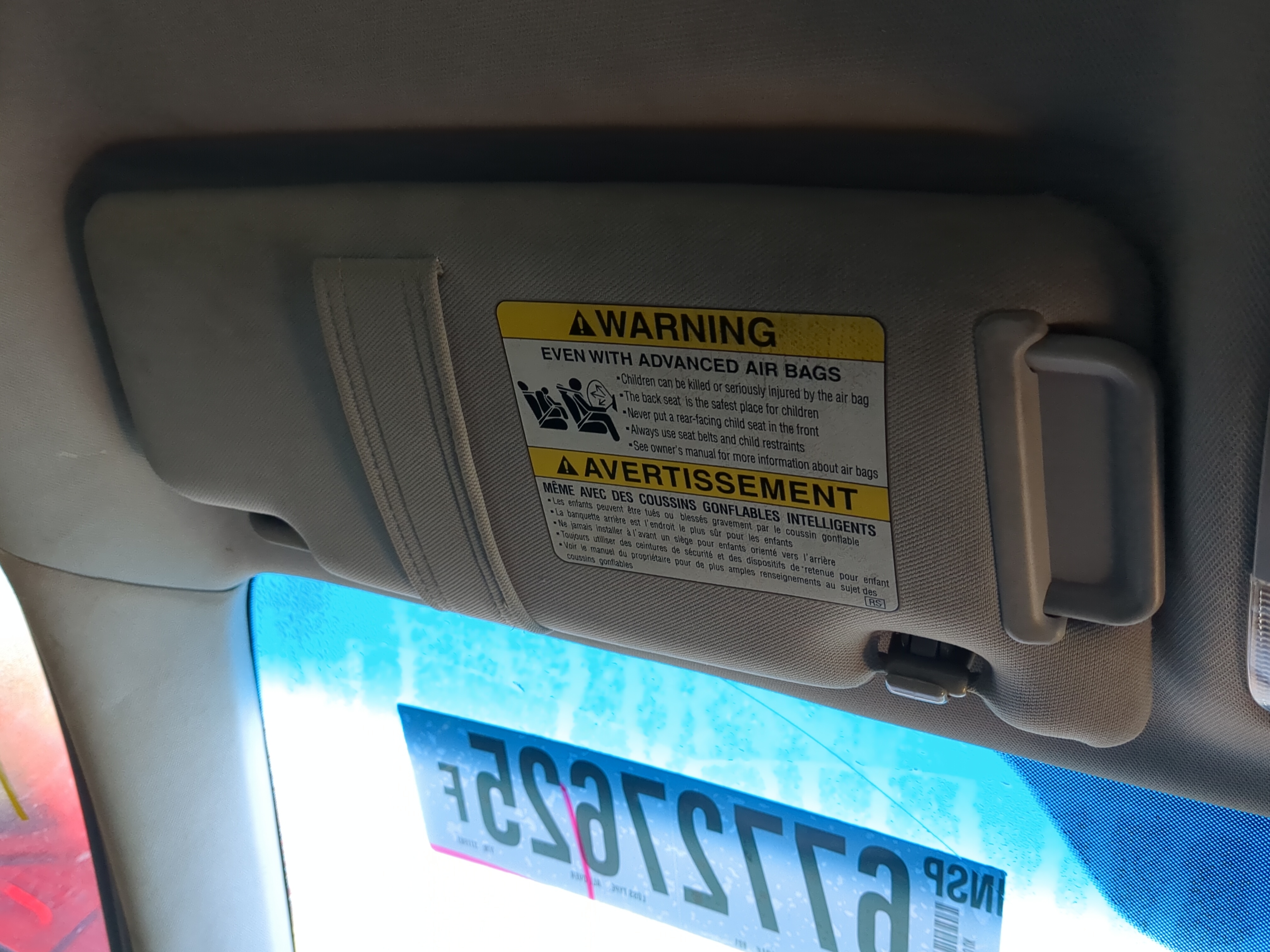 Subaru Outback Driver Sun Visor Mirror Left Sunvisor 1140127 - Oemusedautoparts1.com