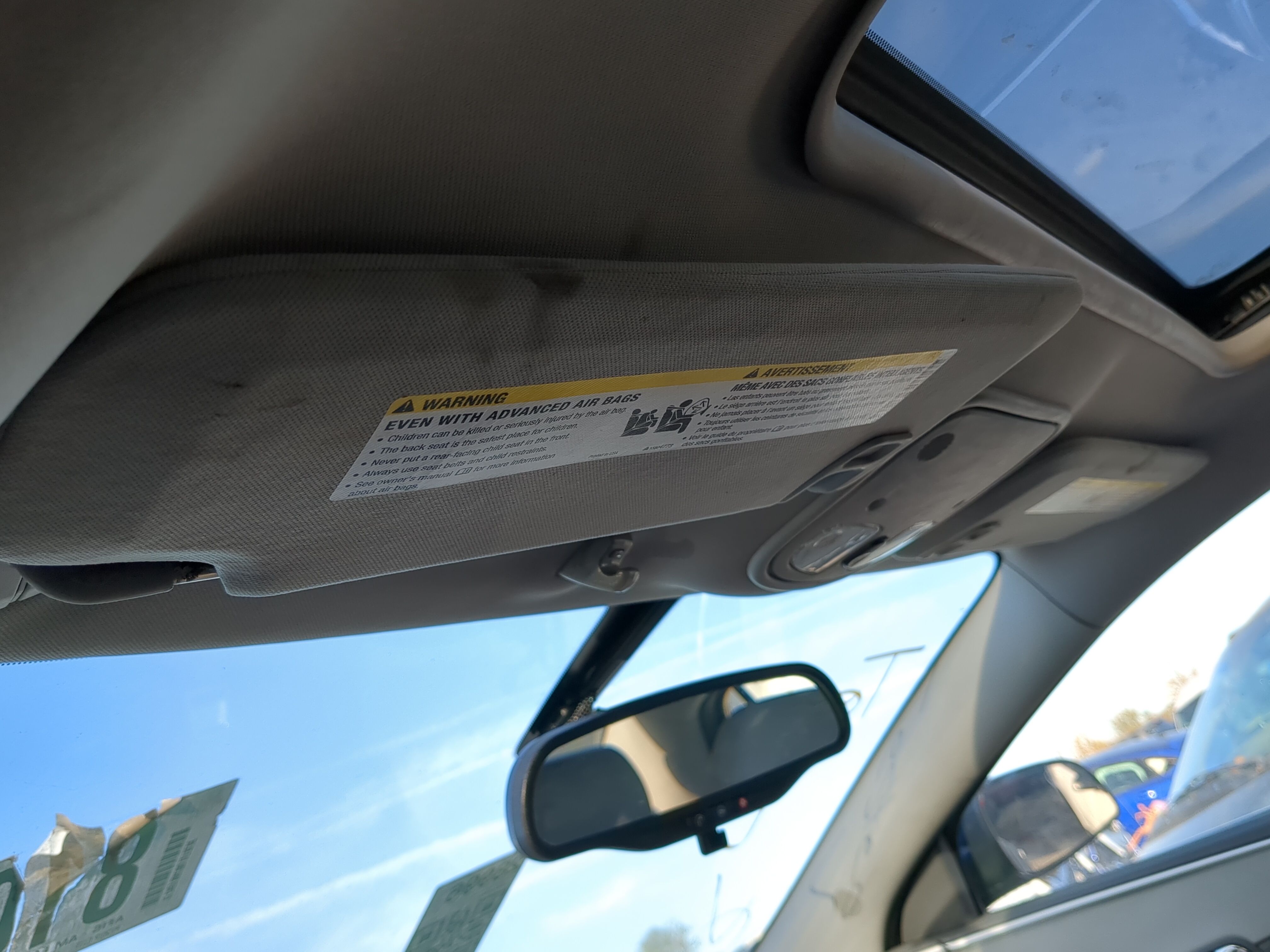 2004-2012 Chevrolet Malibu Driver Sun Visor Mirror Left Sunvisor 1140462 - Oemusedautoparts1.com