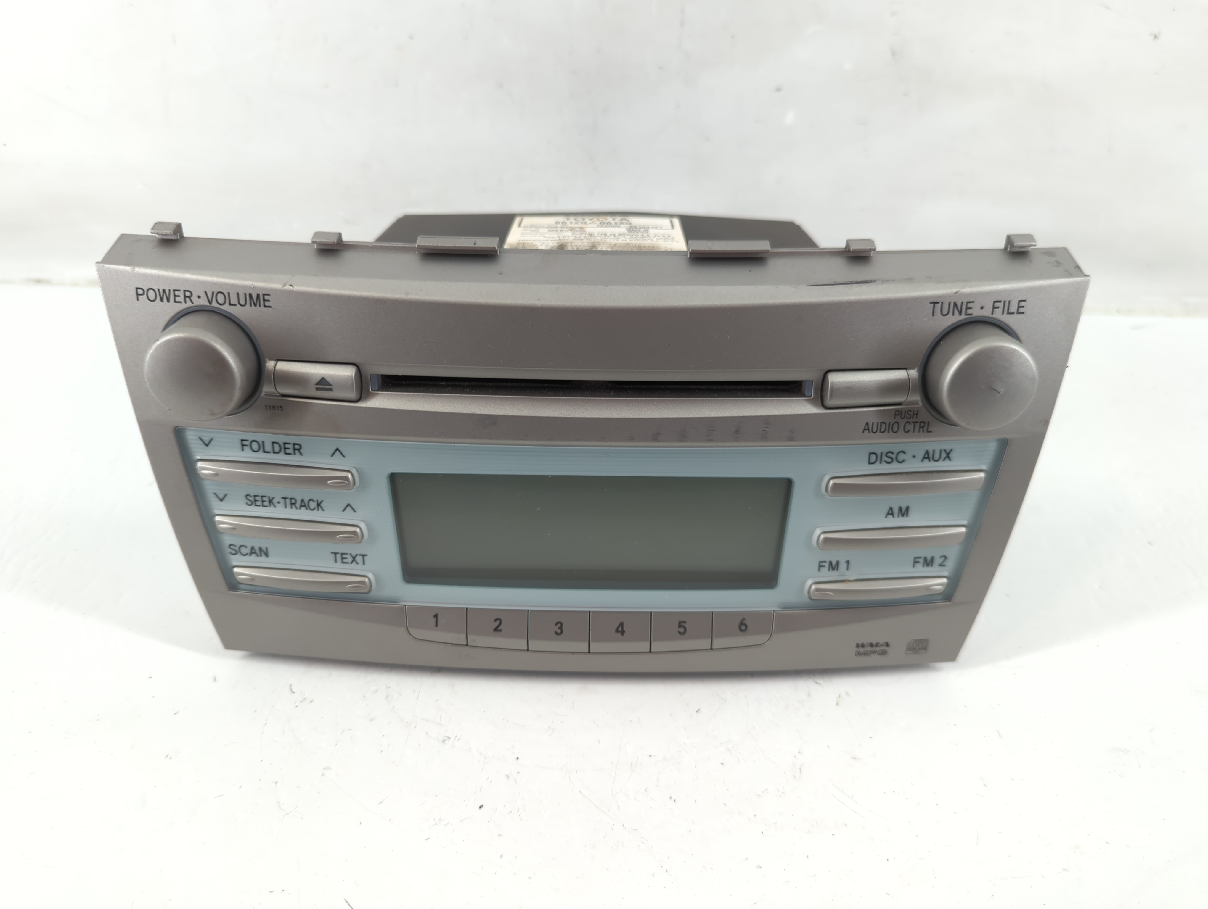 2007-2009 Toyota Camry Am Fm Cd Player Radio Receiver 1140814 - Oemusedautoparts1.com