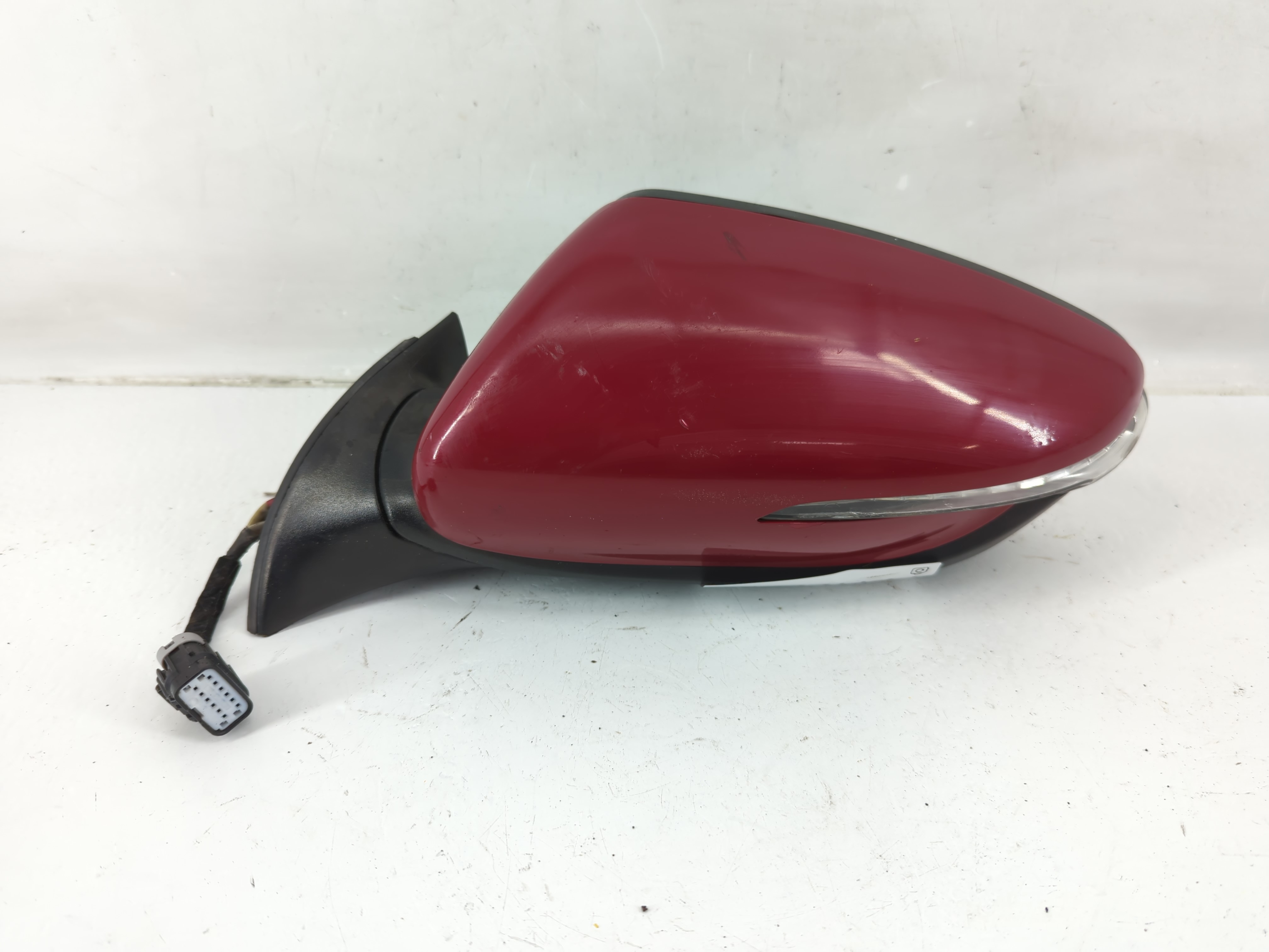 Picture of 2014-2016 Kia Forte Driver Left Side View Power Door Mirror Red 1141222