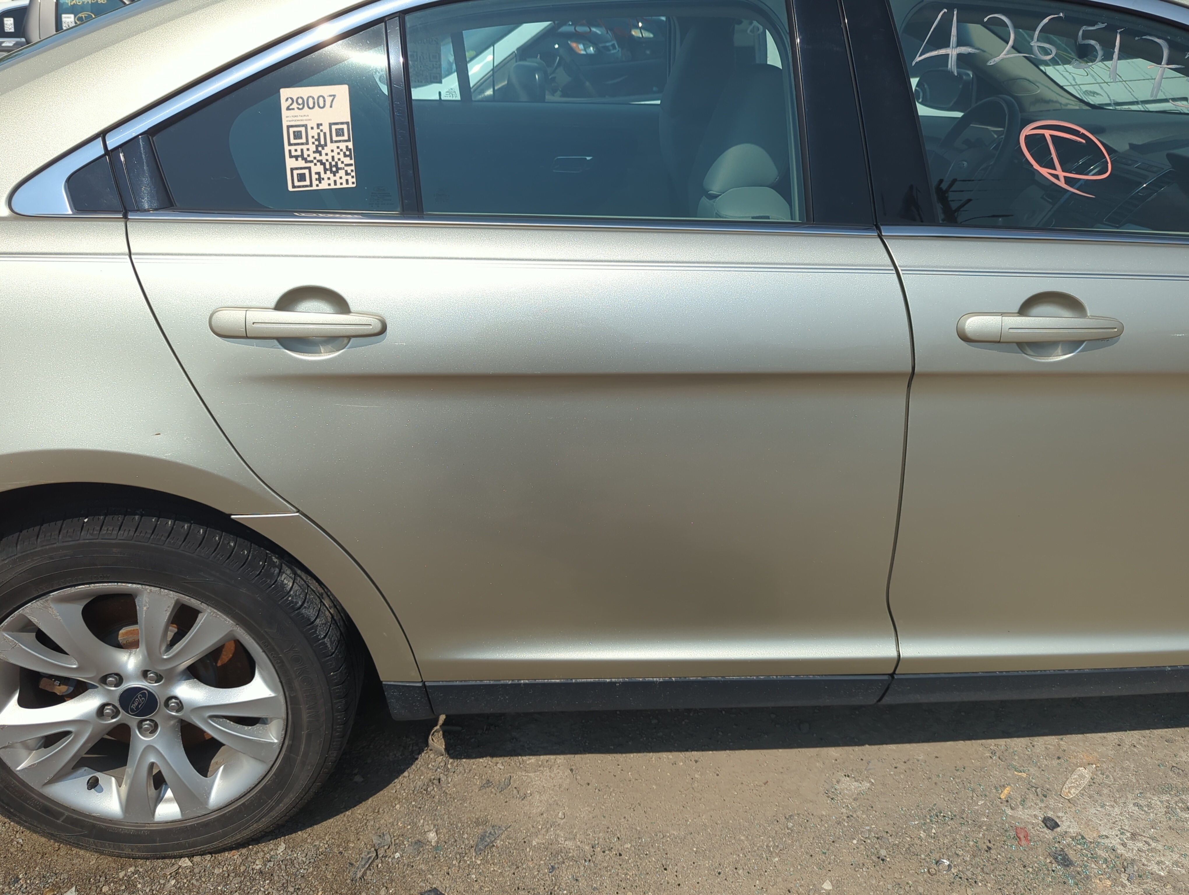 Picture of 2010-2019 Ford Taurus Passenger Rear Door Oem 1141462