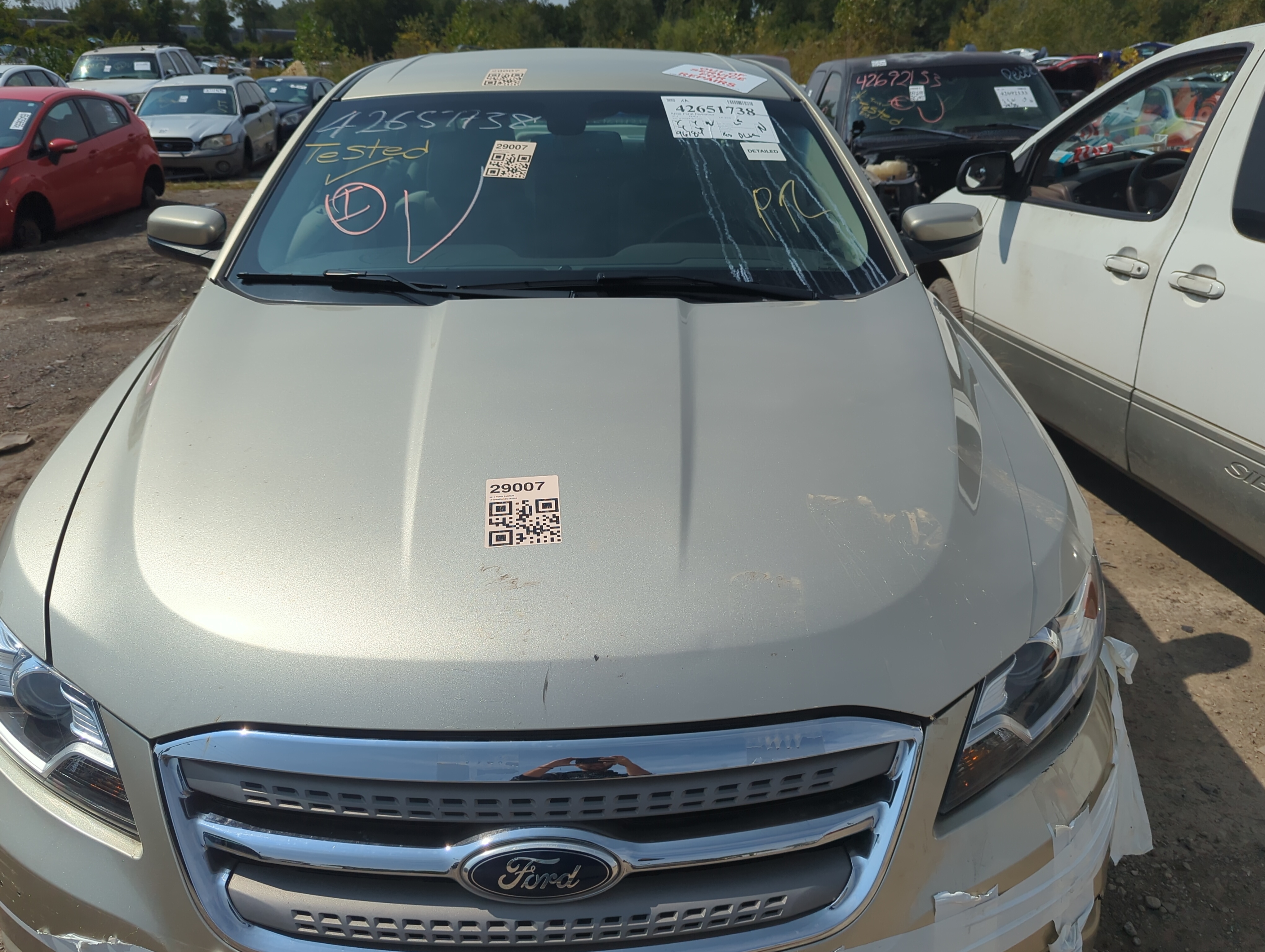 2010-2012 Ford Taurus Hood Oem 1141492 - Oemusedautoparts1.com