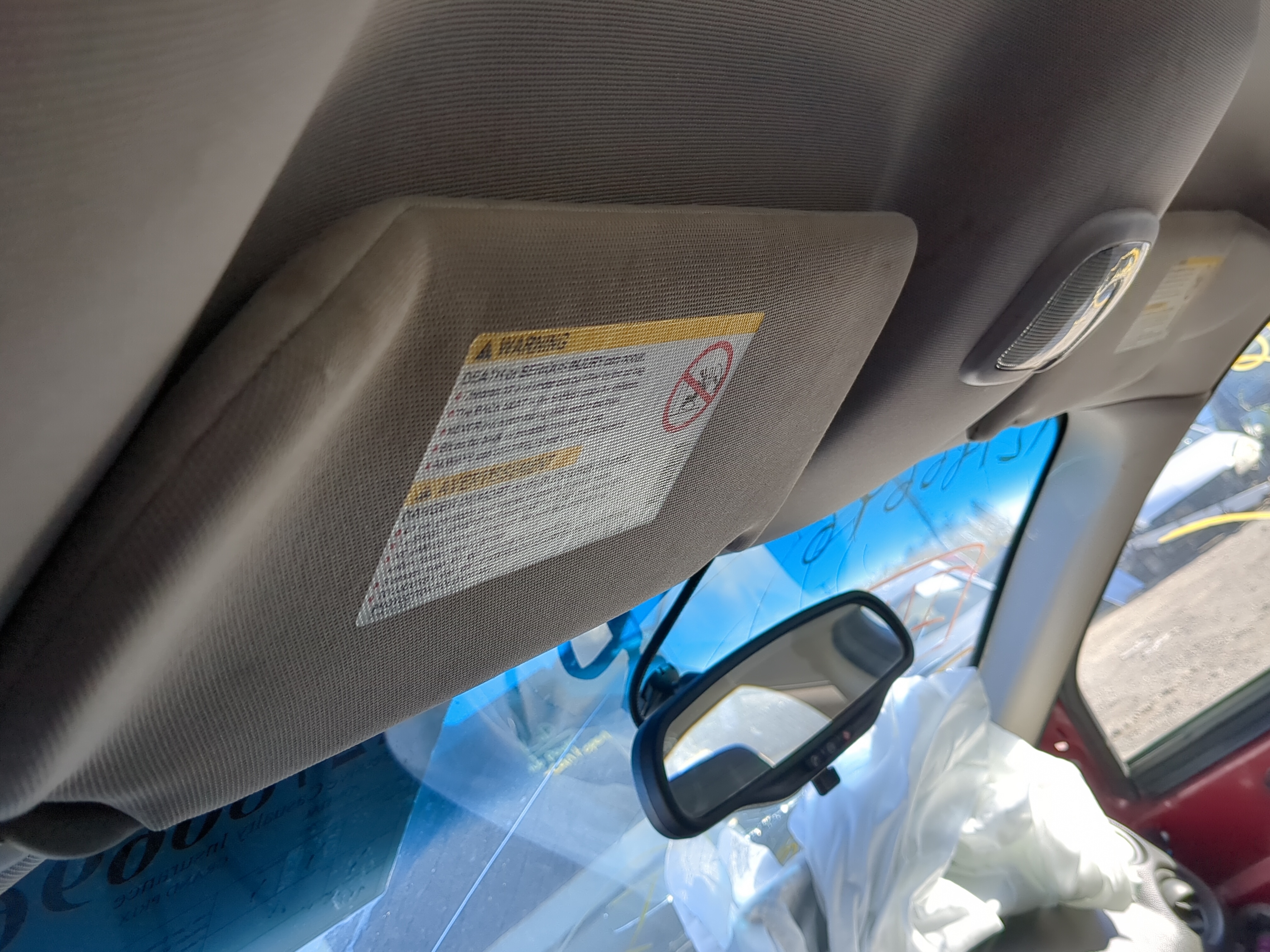 2005-2008 Pontiac Grand Prix Driver Sun Visor Mirror Left Sunvisor 1141655 - Oemusedautoparts1.com