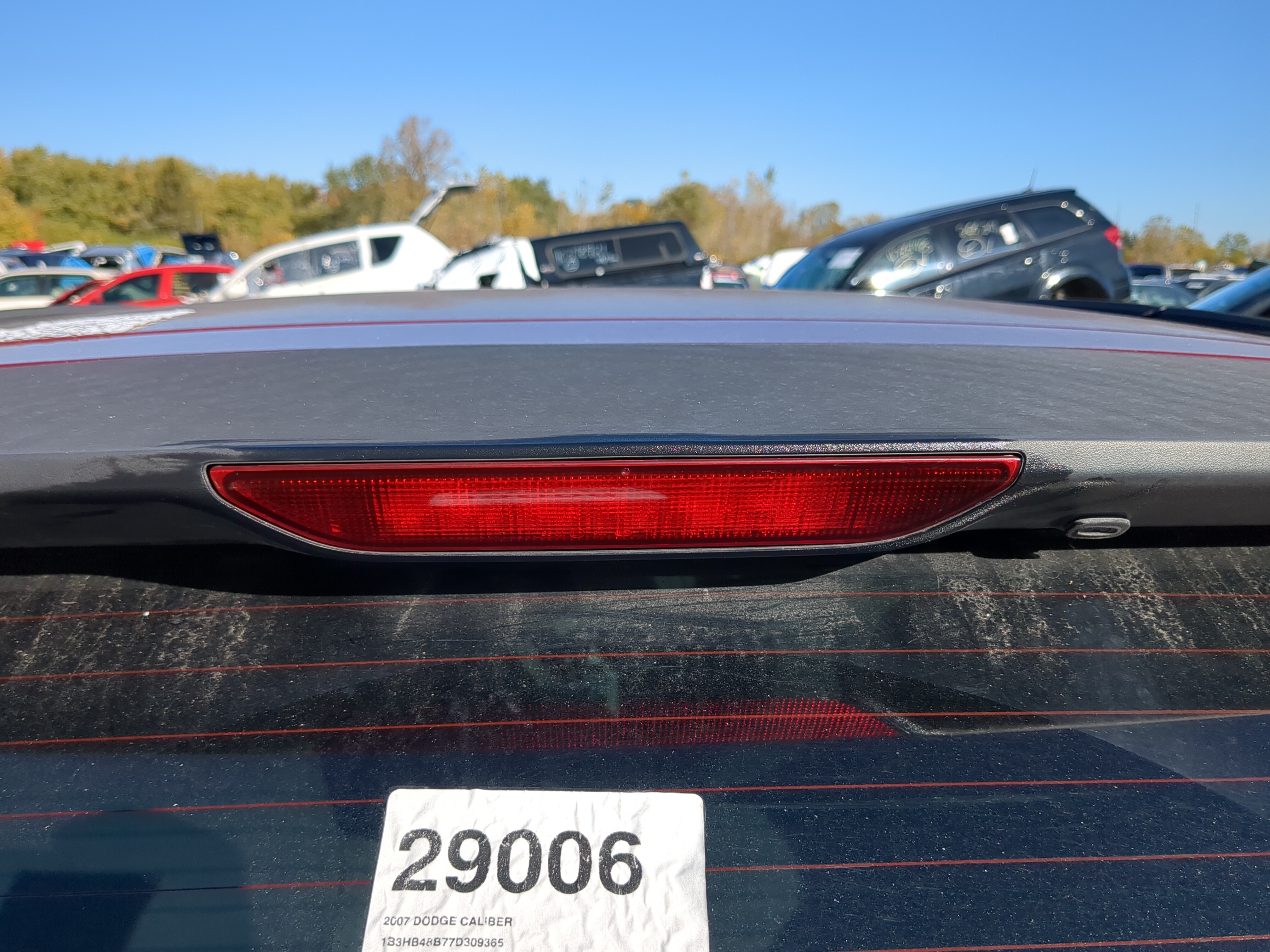 Picture of 2007-2007 Dodge Caliber Rear Center Lid Brake Light Tail Light 1141825