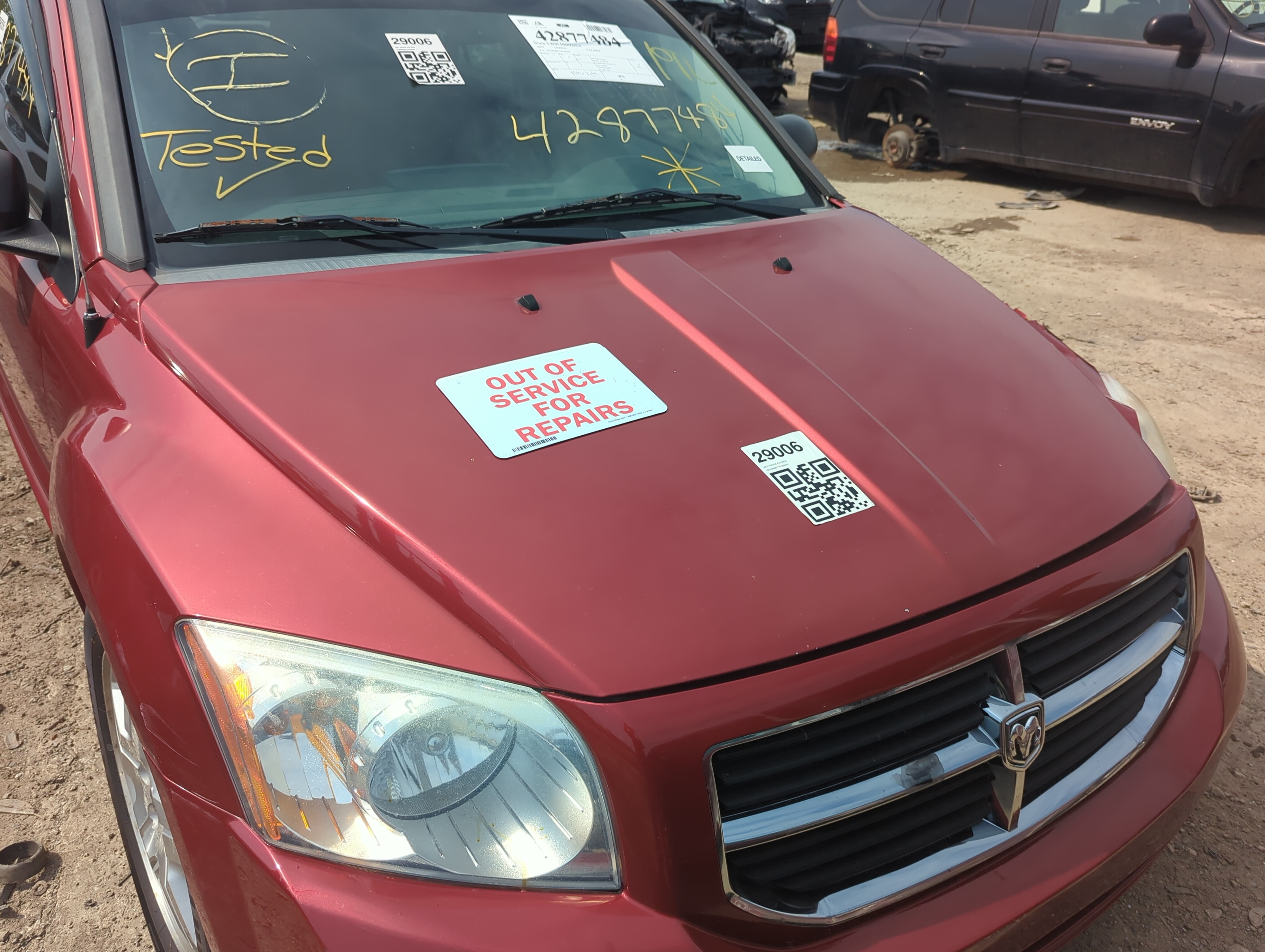 2007-2012 Dodge Caliber Hood Oem 1141866 - Oemusedautoparts1.com