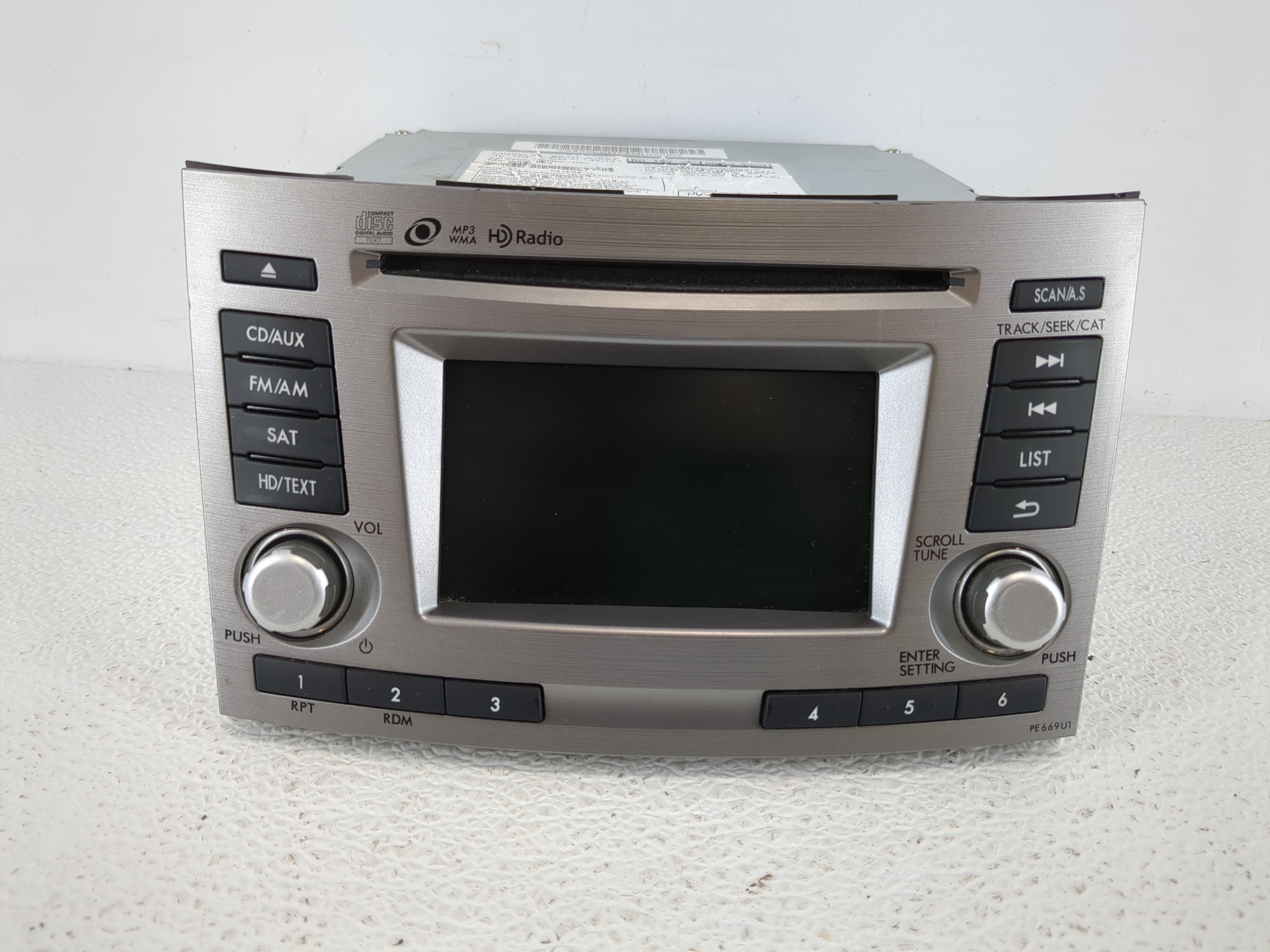 2012-2014 Subaru Legacy Am Fm Cd Player Radio Receiver 1142085 - Oemusedautoparts1.com
